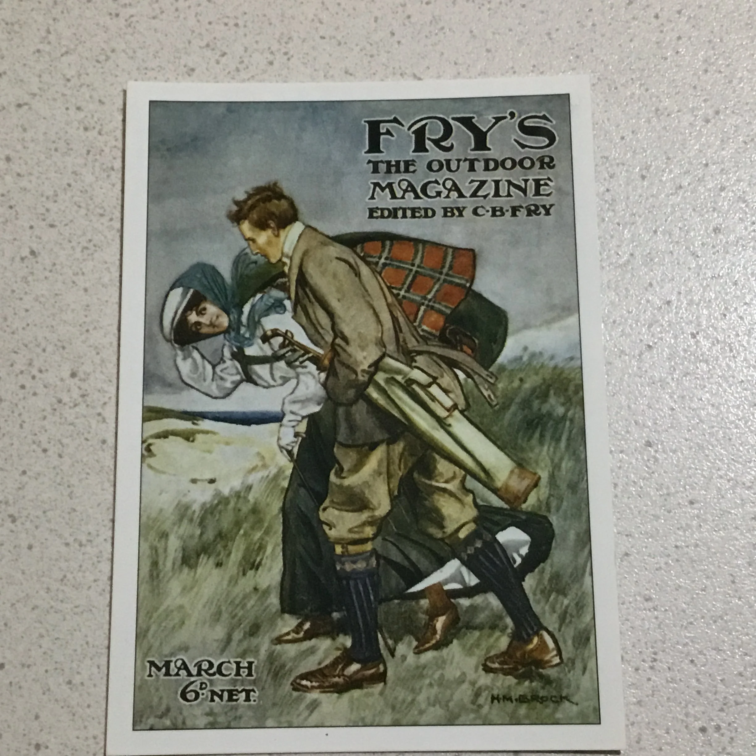 Replica Golf Advertisement Post Card