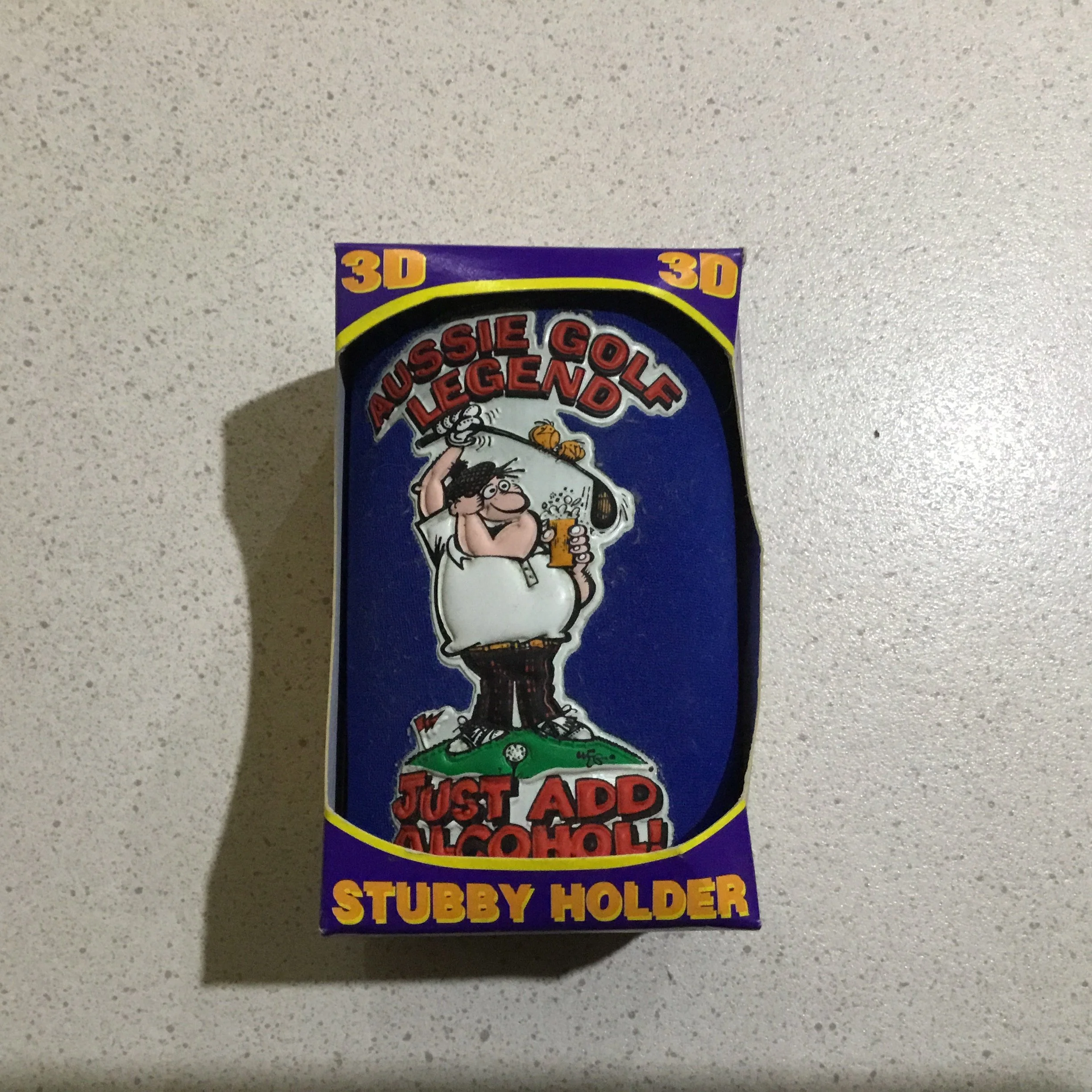 Aussie Legend Golfer Stubby Holder