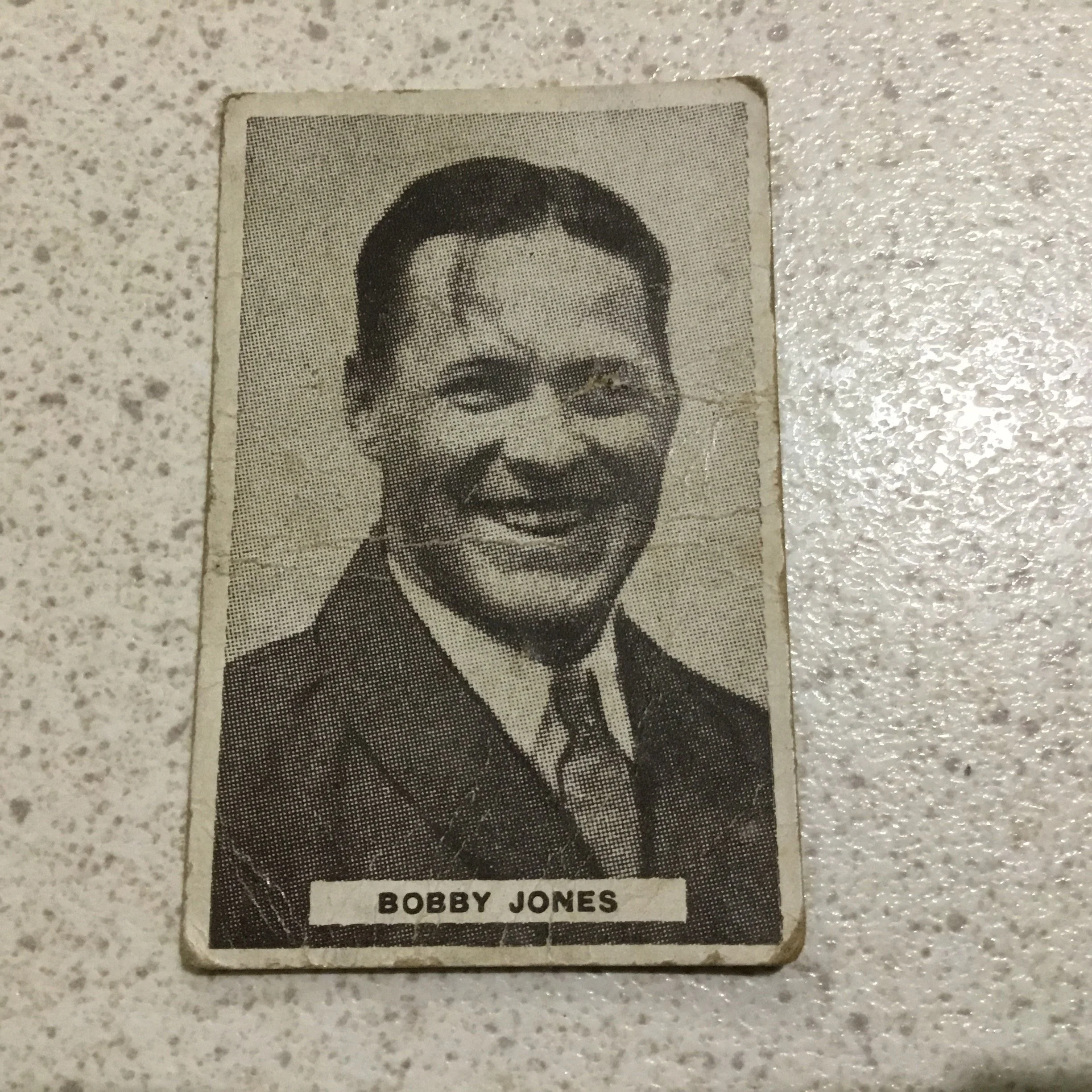 Sweetacres Champion Chewing Gum - Series of Sports Champions - Card no.35 Bobby Jones