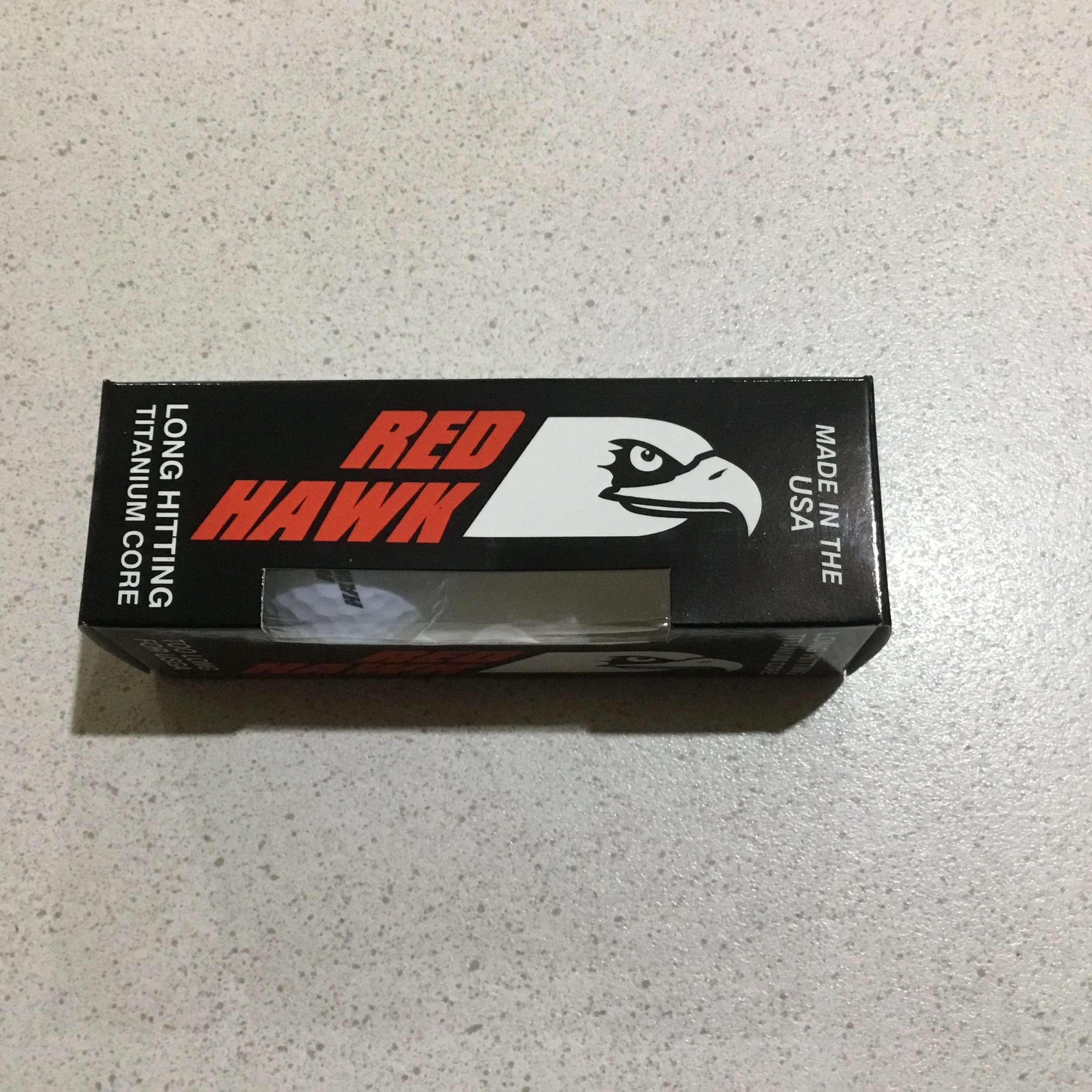 Red Hawk sleeve containing one ball