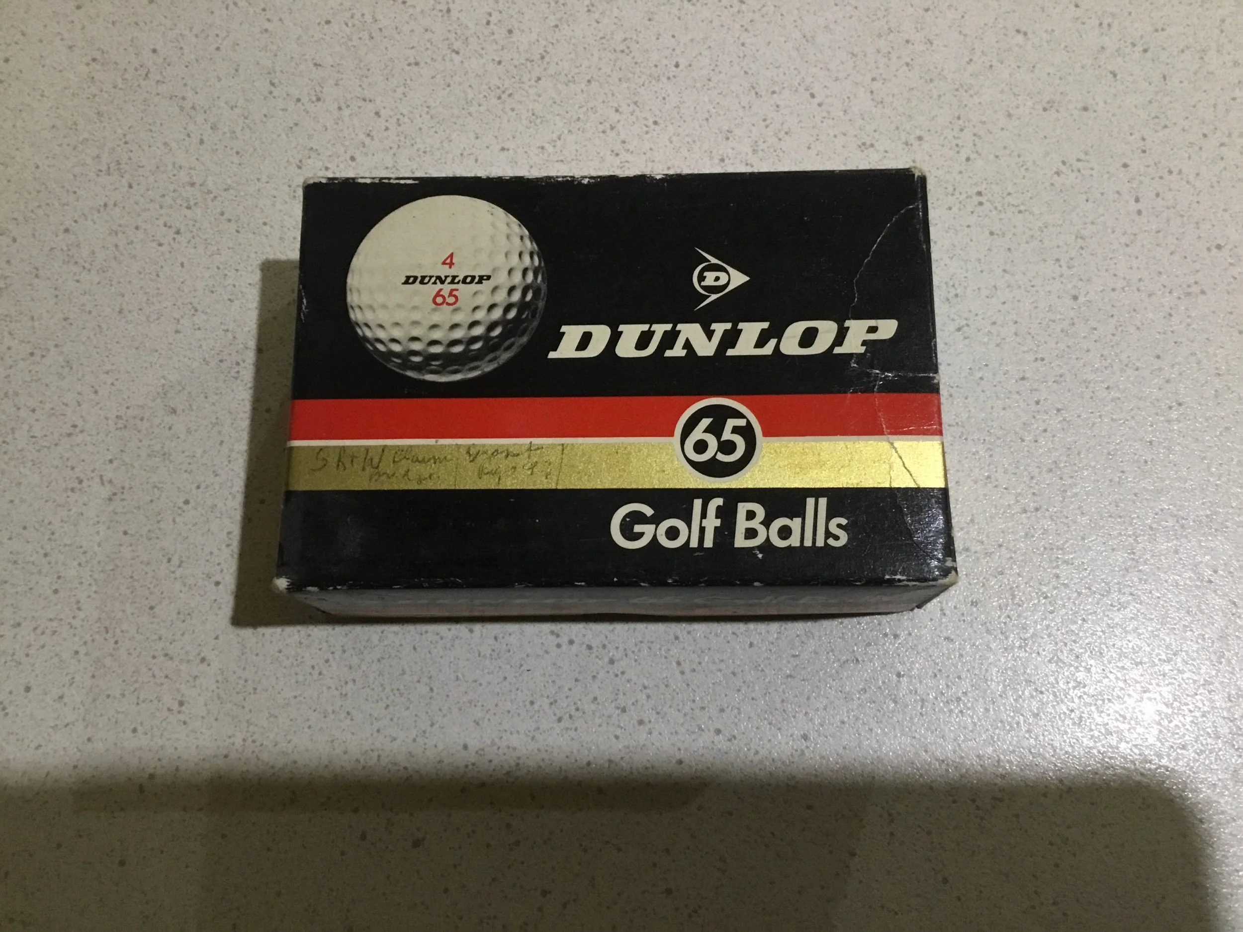 Dunlop 65 empty half dozen ball box