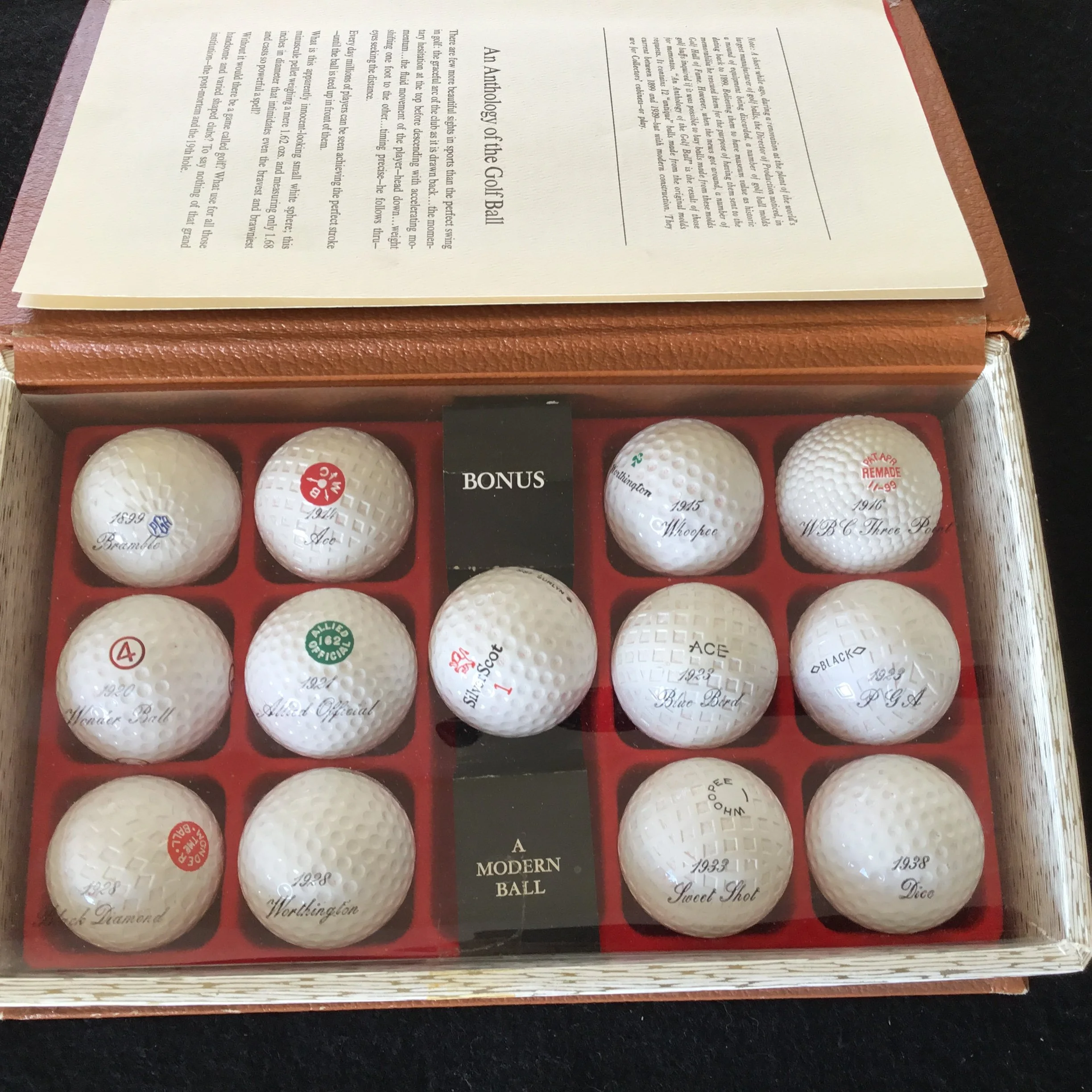 Anthology of the Golf Ball Replicas from Original Moulds - Limited Edition Presented in Book Box format