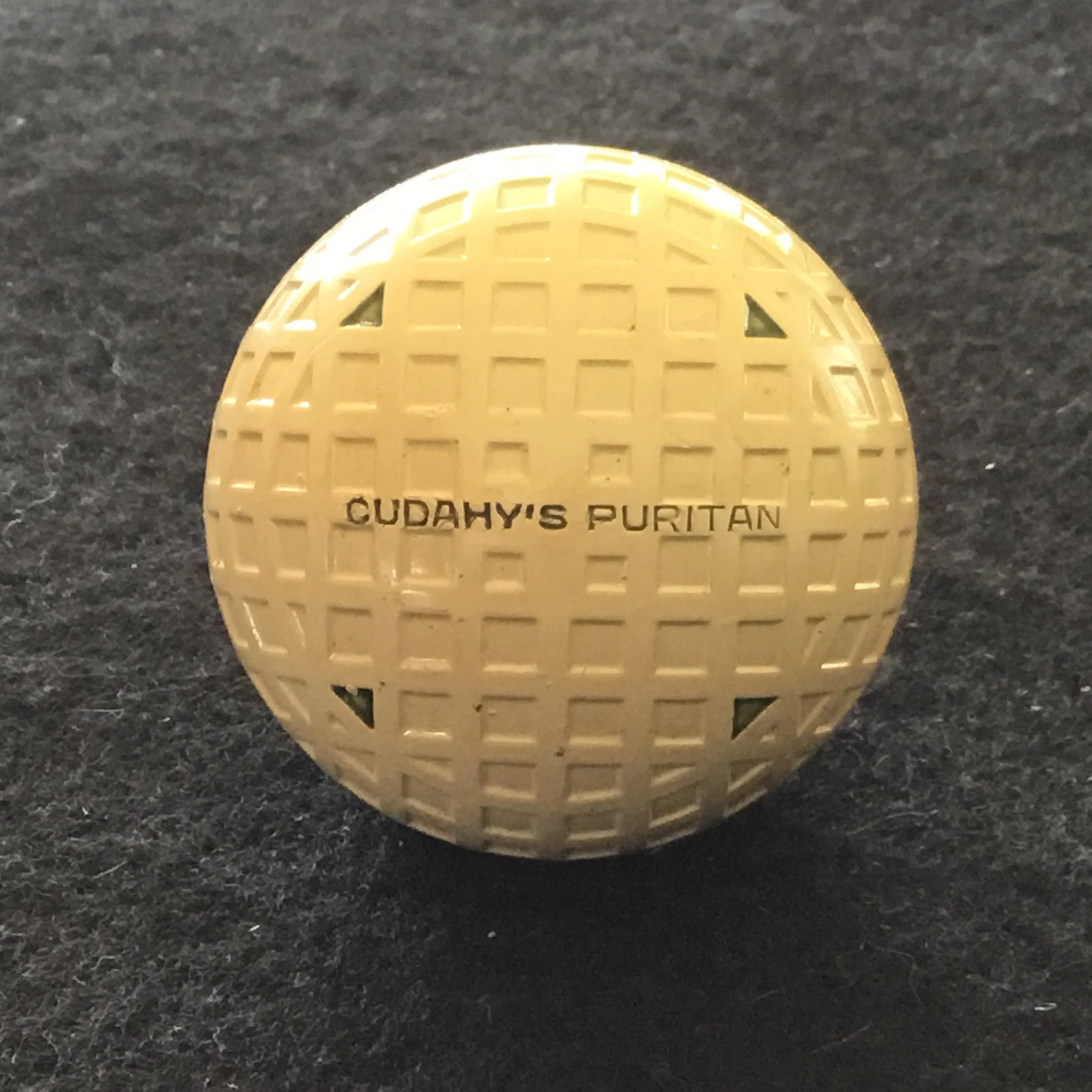 Cudahy’s Puritan Square Dimple Golf Ball