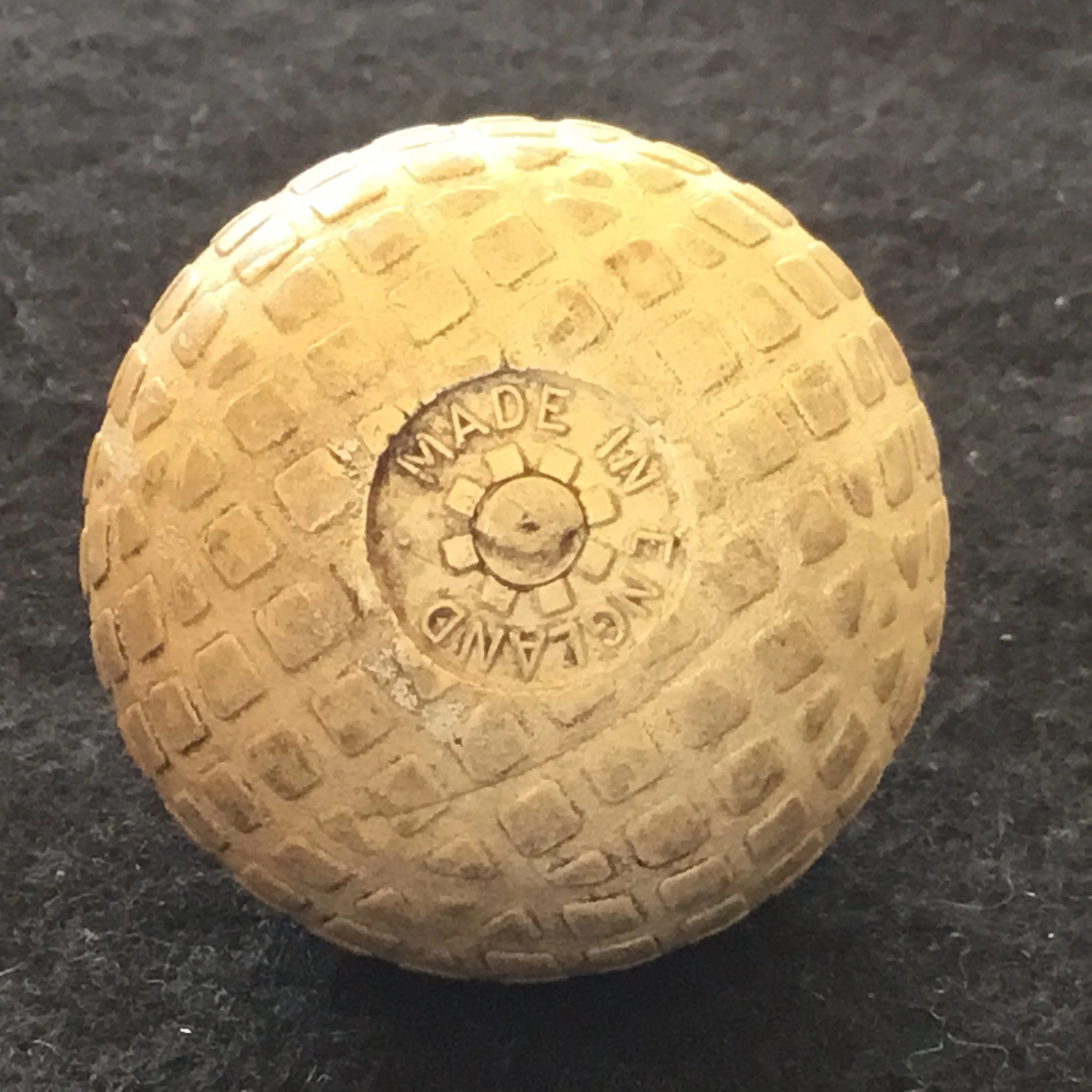 Square Bramble - Square Dimple - Made in England Unidentifiable Gutta Percha Ball