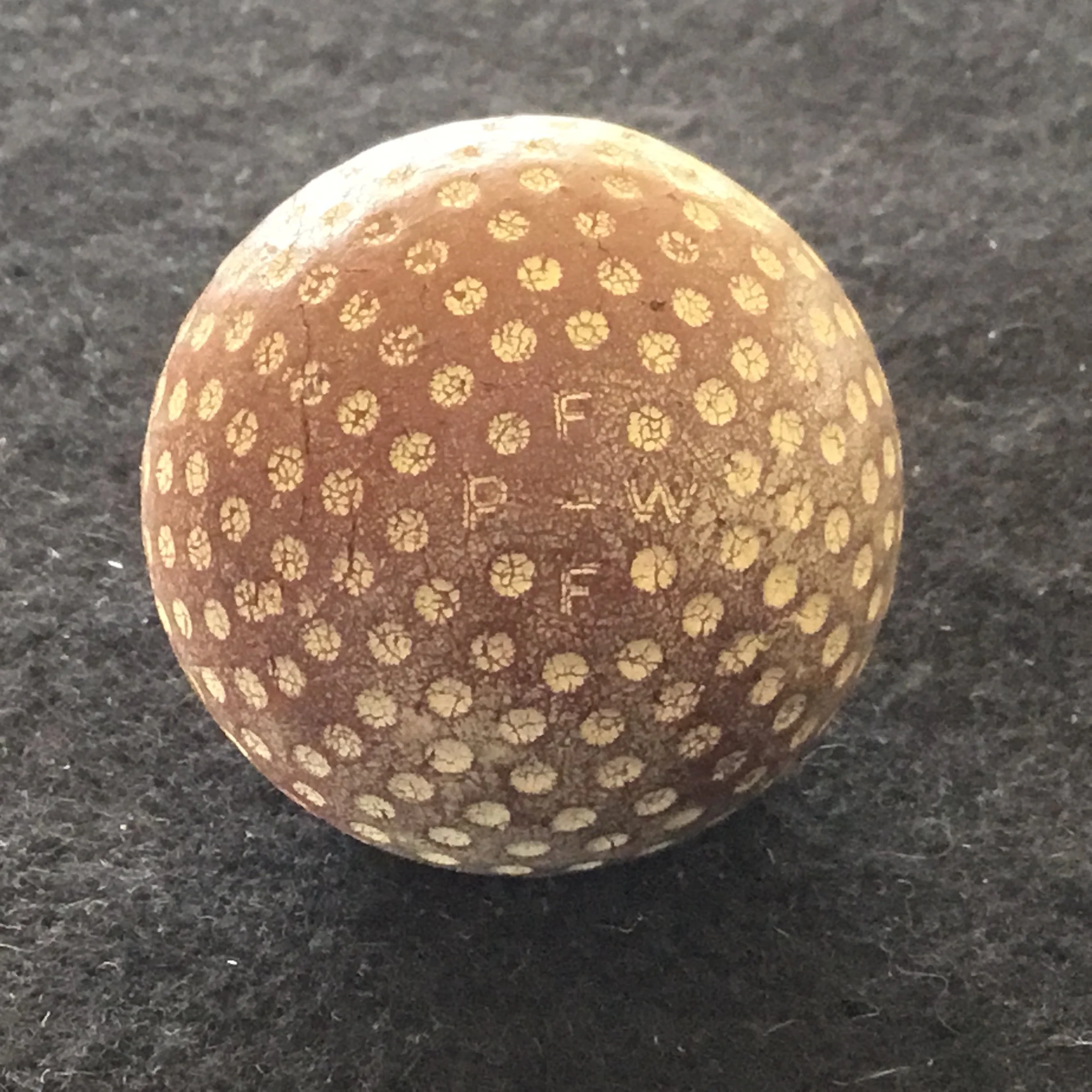 P - W - F - F small dimple Gutta Percha Ball