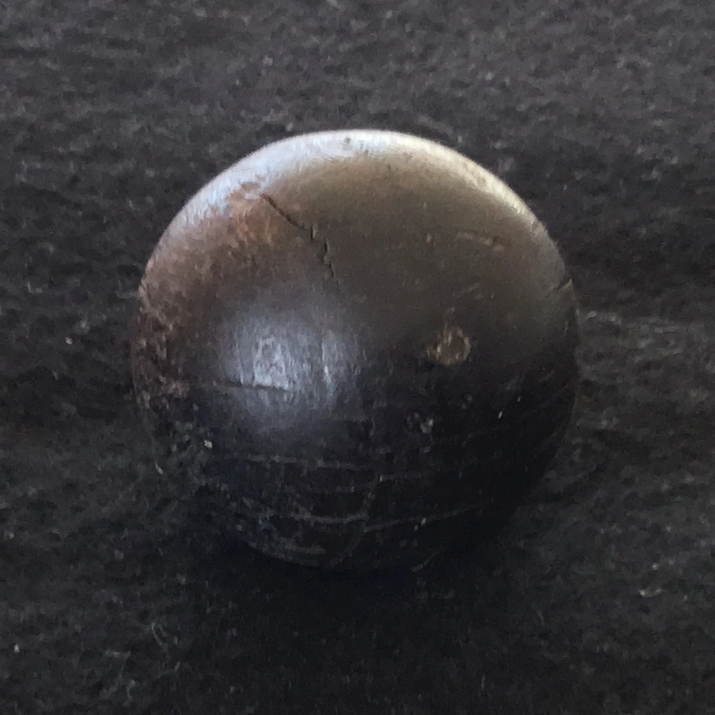 Wooden Golf Ball - used in war years when there was a rubber shortage