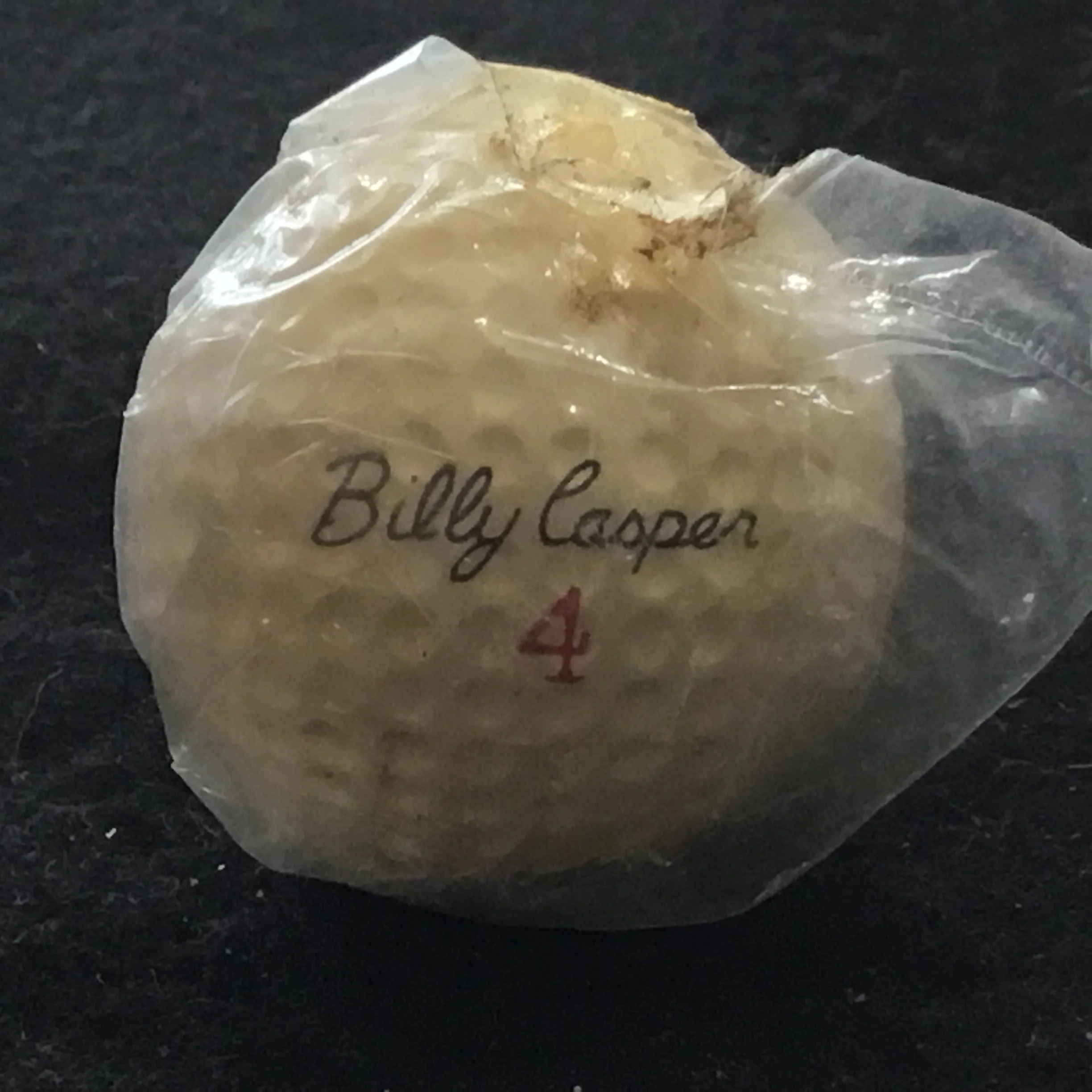 Billy Casper - wrapped ball