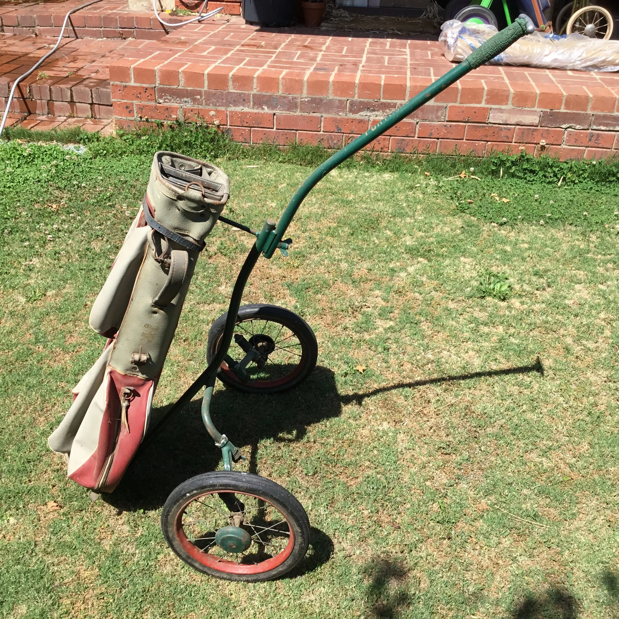 Antique Portobag Pull Buggy