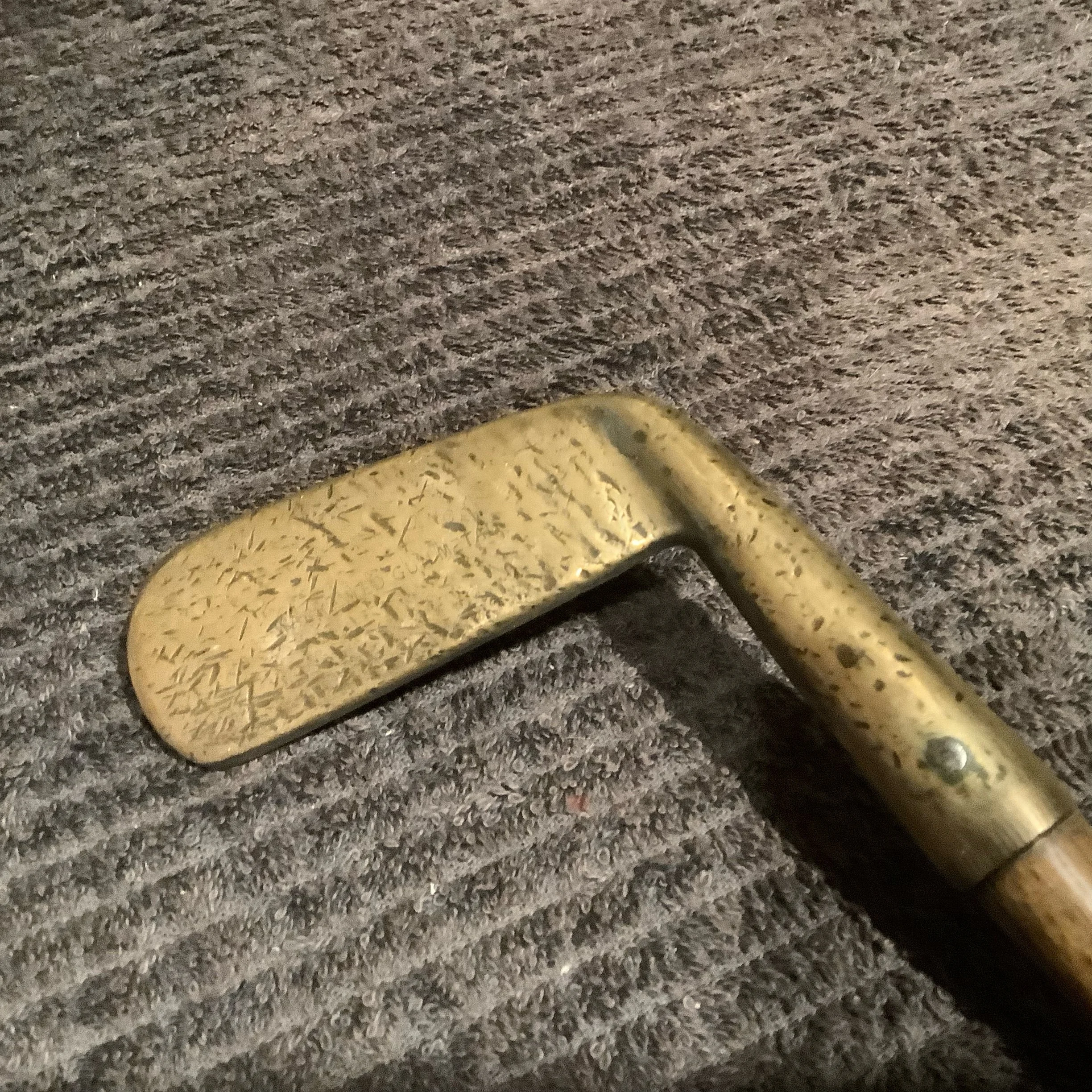 Putter - Brass Double Sided Hickory Shaft 