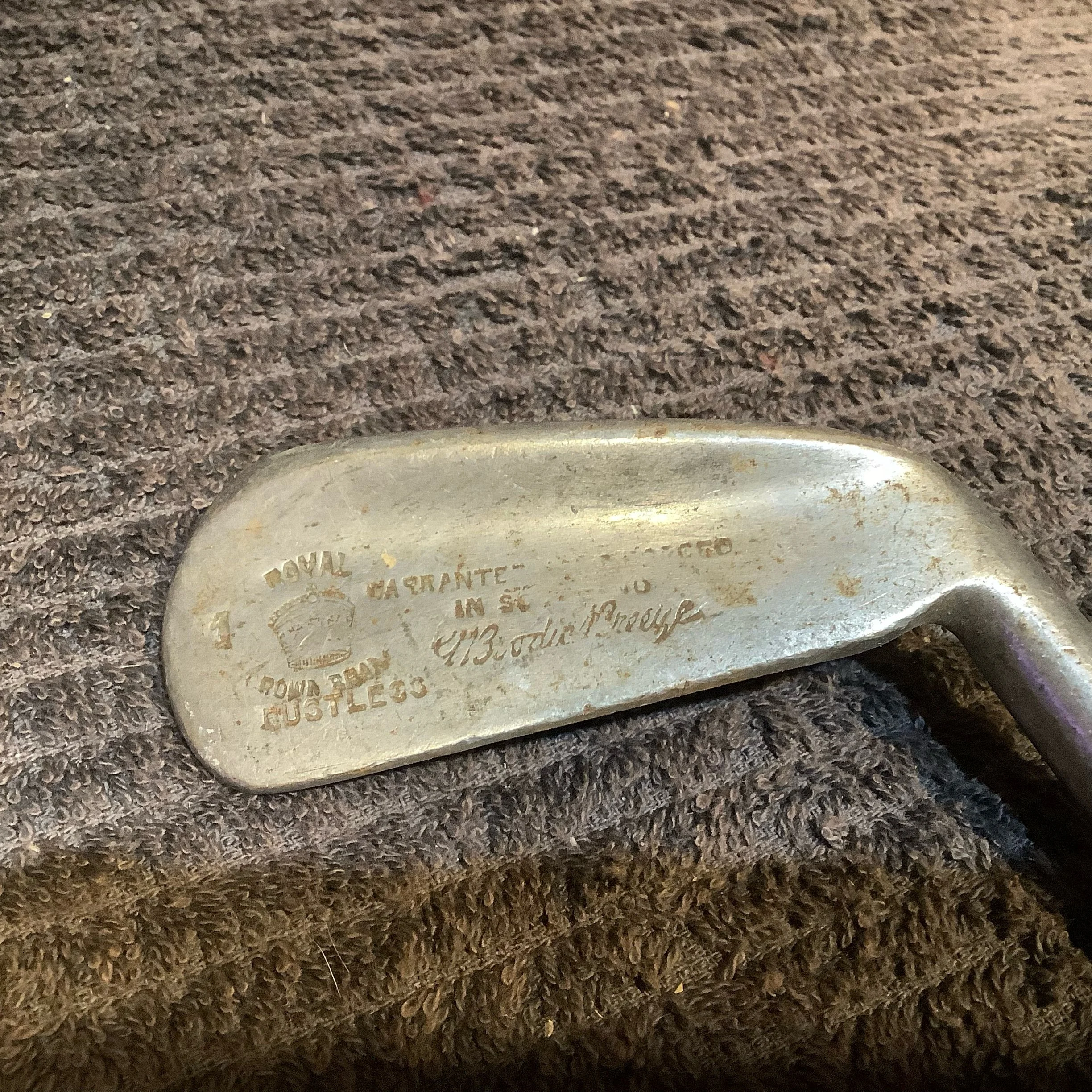 Putter - Royal Crown G Brodie Precise Hickory Shaft 