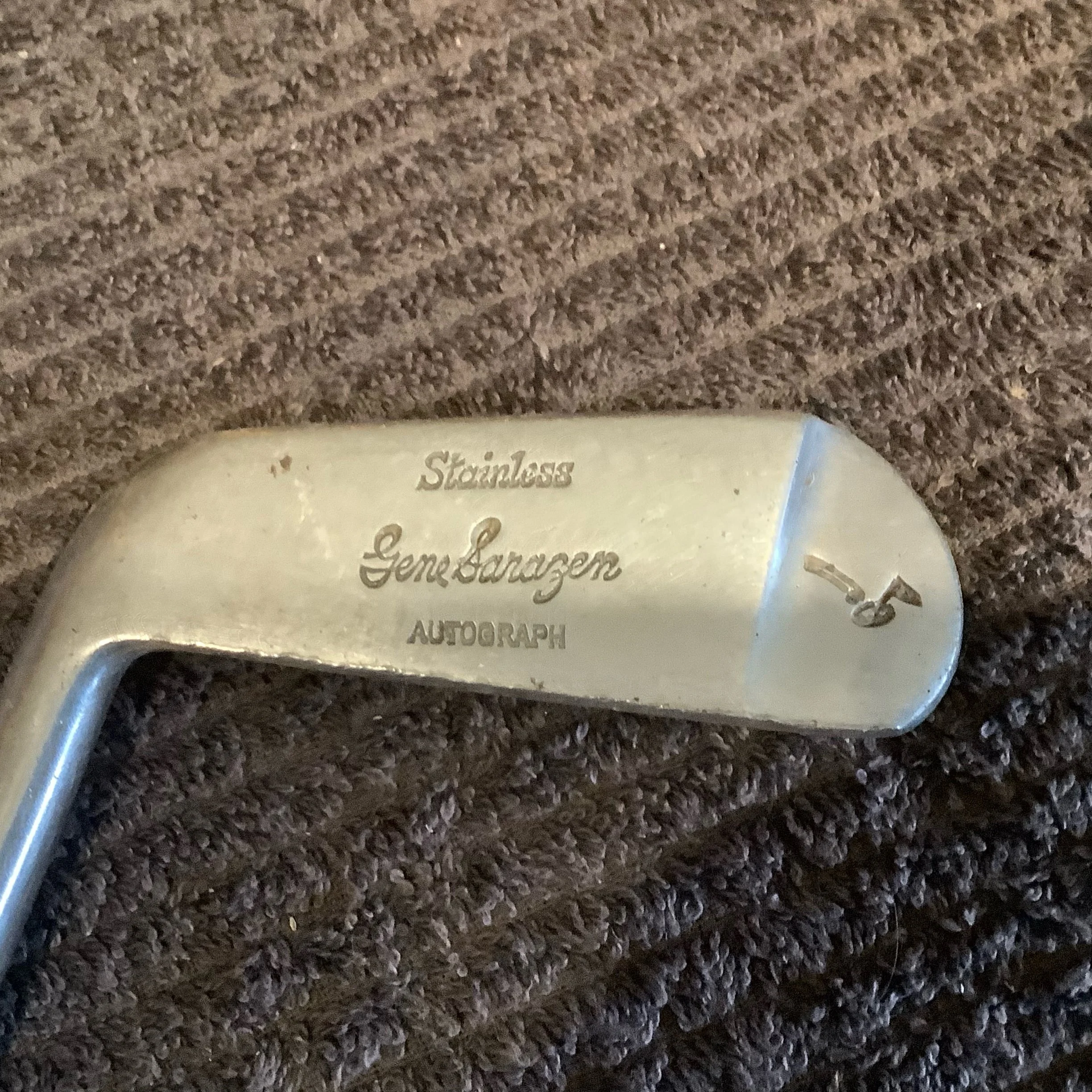 Putter - Slazengers Gene Sarazen Autographed - S imbedded in face L/H