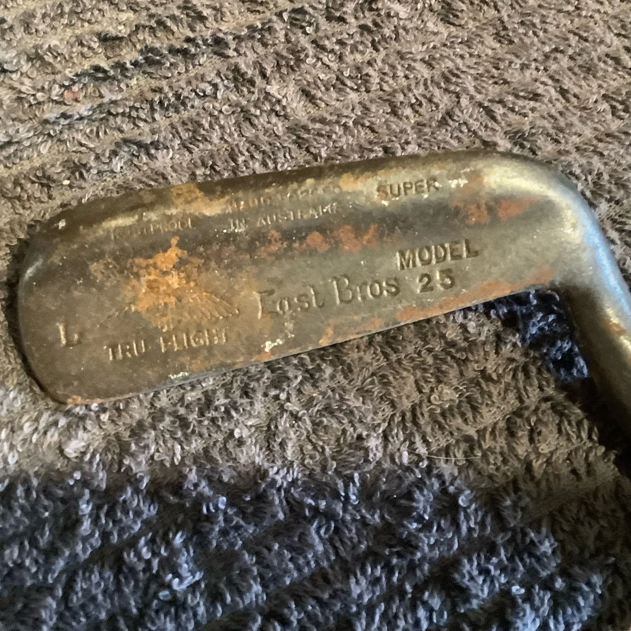 Putter - East Bros Tru Flite Model 25 Aluminium Shaft 