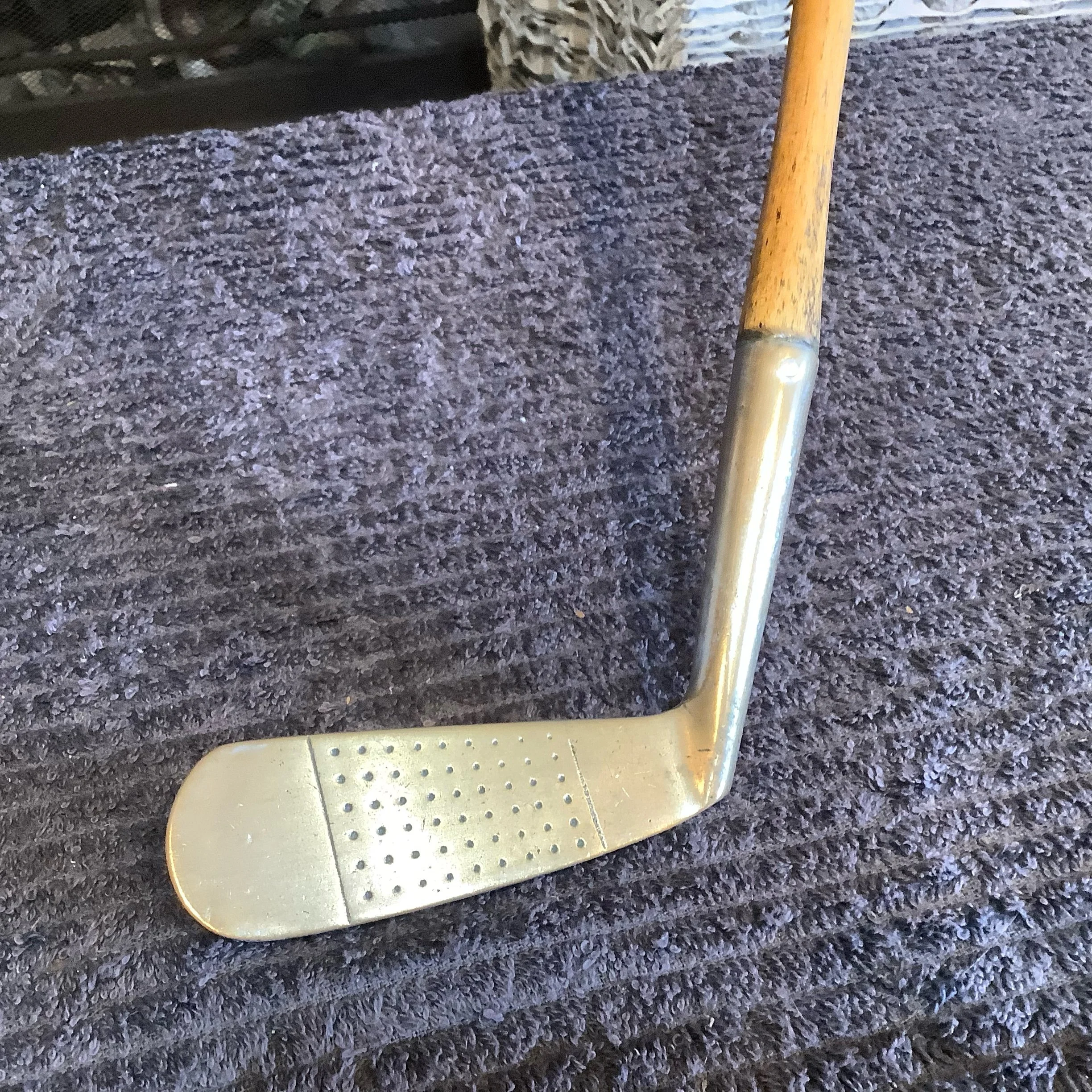 Putter - AM-Bi-Dex Brass Hickory Shaft Double Sided 