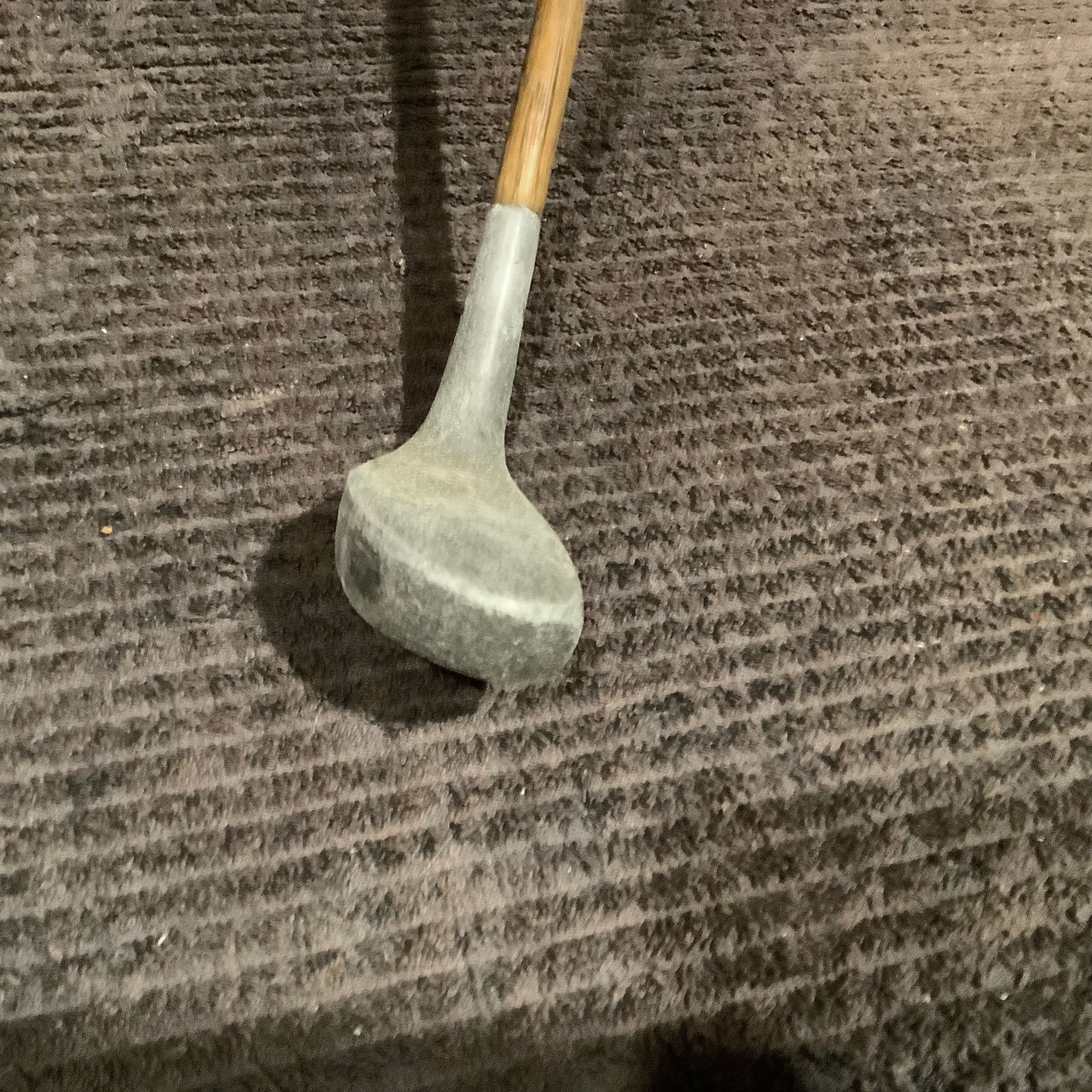 Putter - J Young Autographed Mallet Head Hickory Shaft