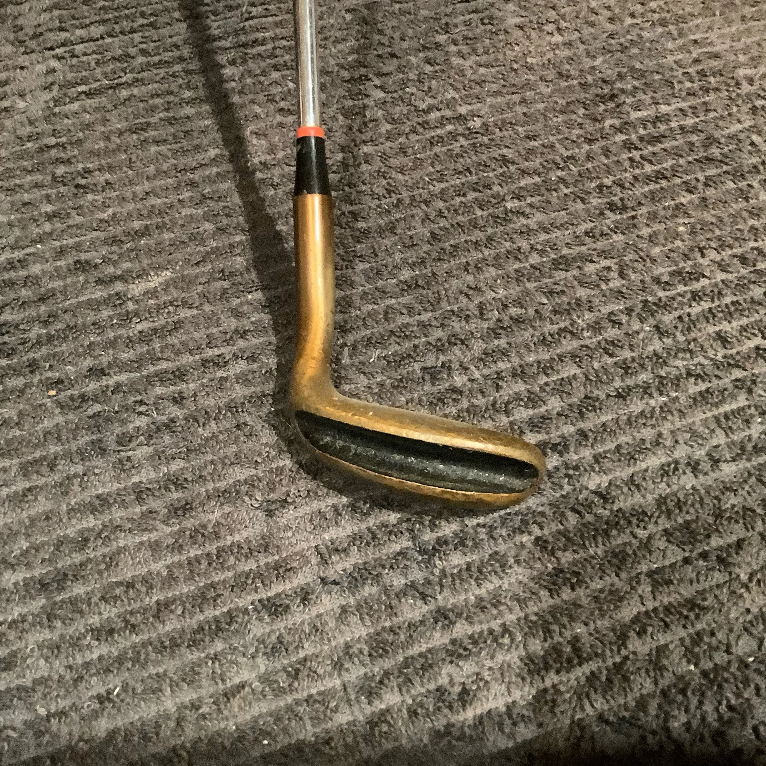 Putter - Freddie Haas Autographed Lucky Line Small Brass Mallet Head