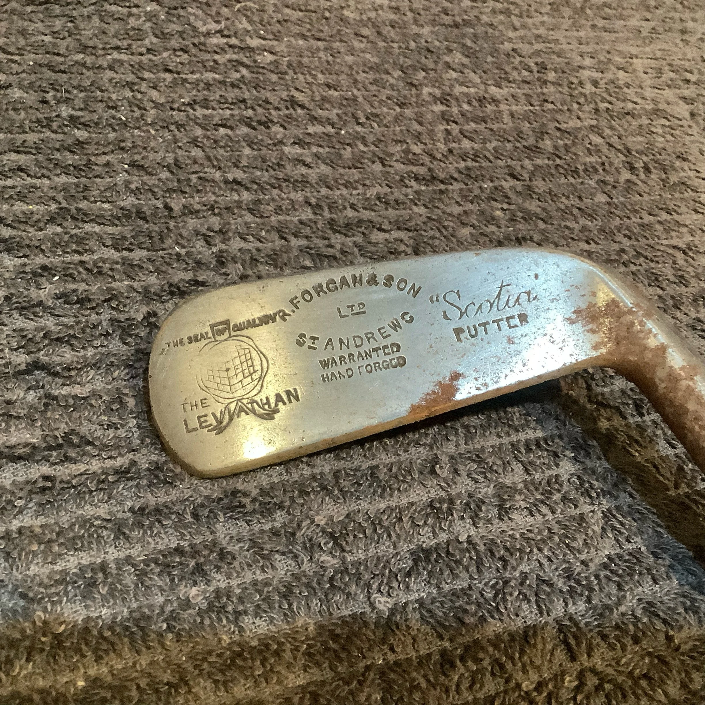 Putter - Forgan & Son The Leviathon Scotia Hickory Shaft 