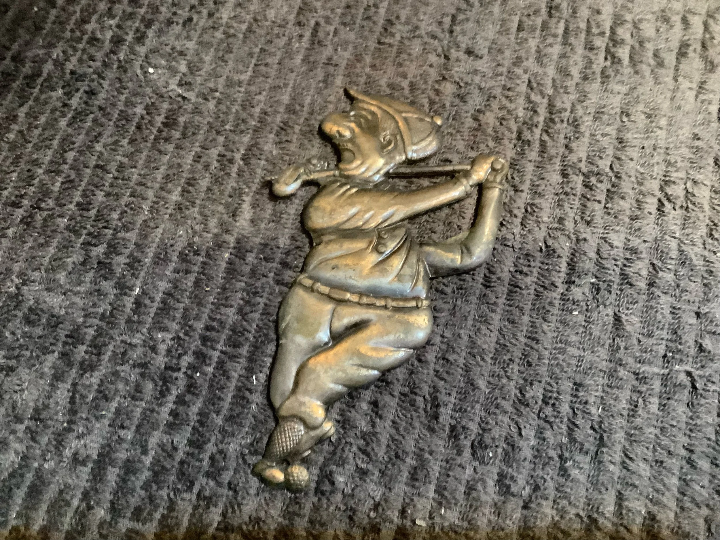 Brass Golfer Paper Weight