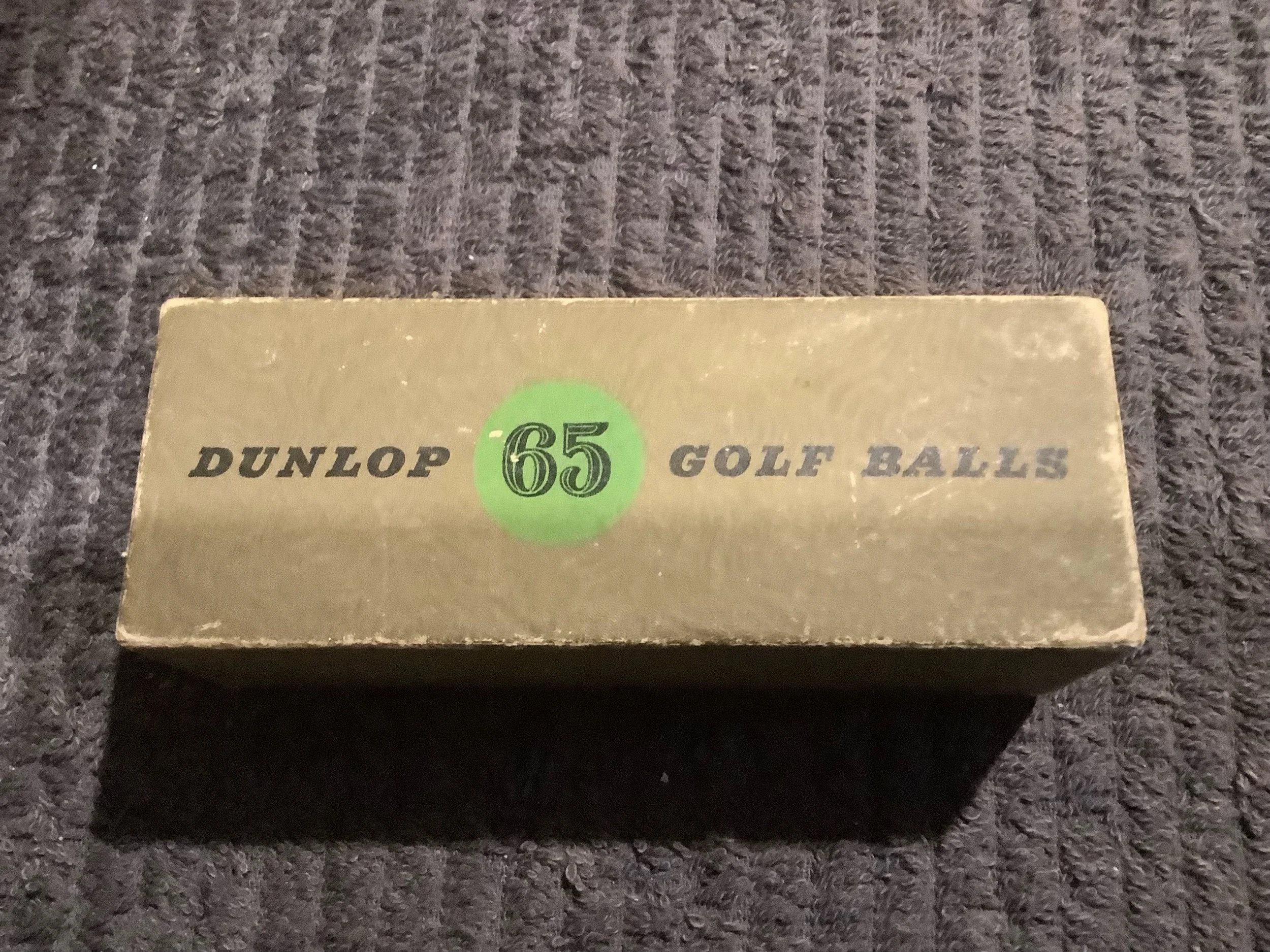 Dunlop 65 3 Ball box containing 3 Boxed Balls