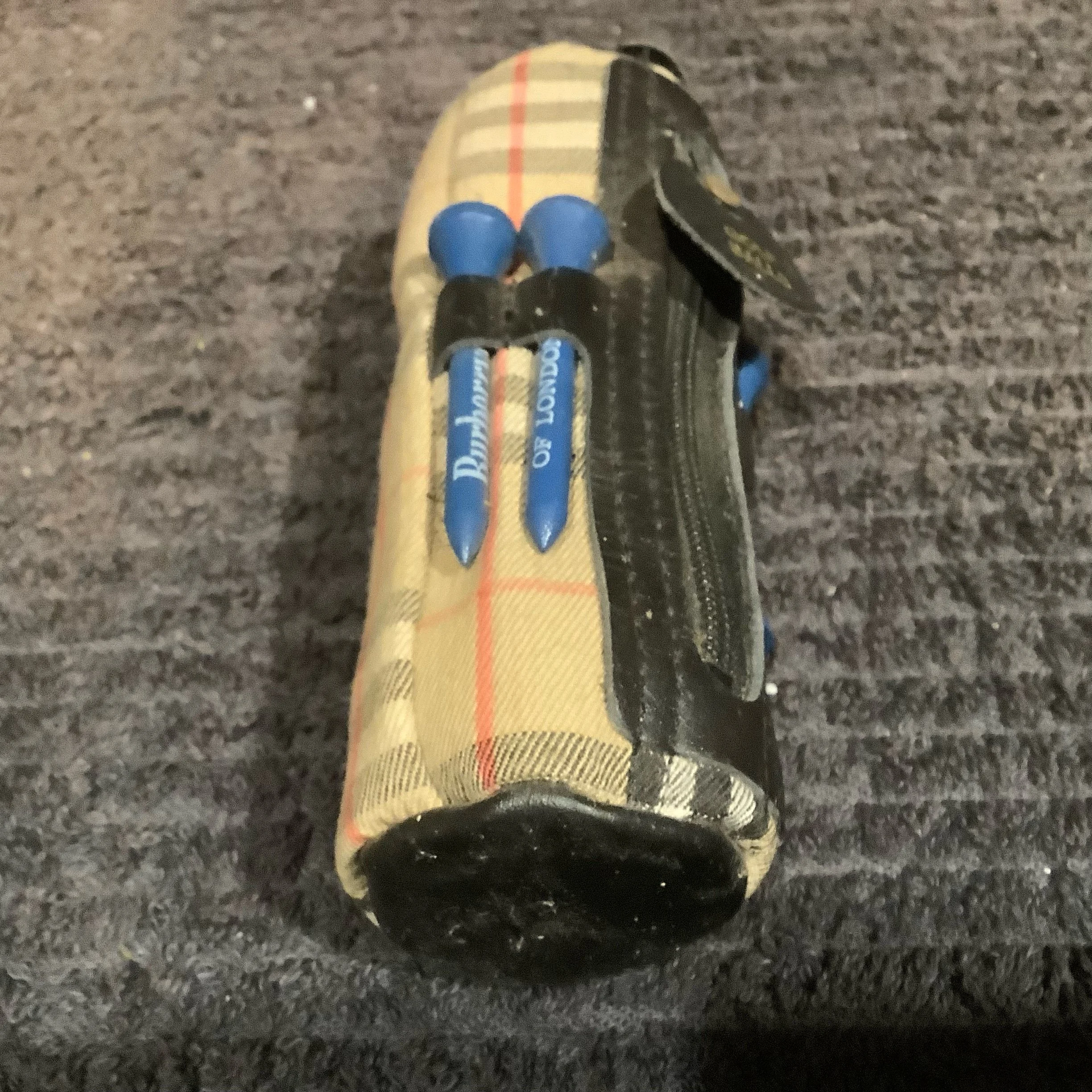 Burberrys of London Promotional Miniature Three Ball Golf Bag and Tees