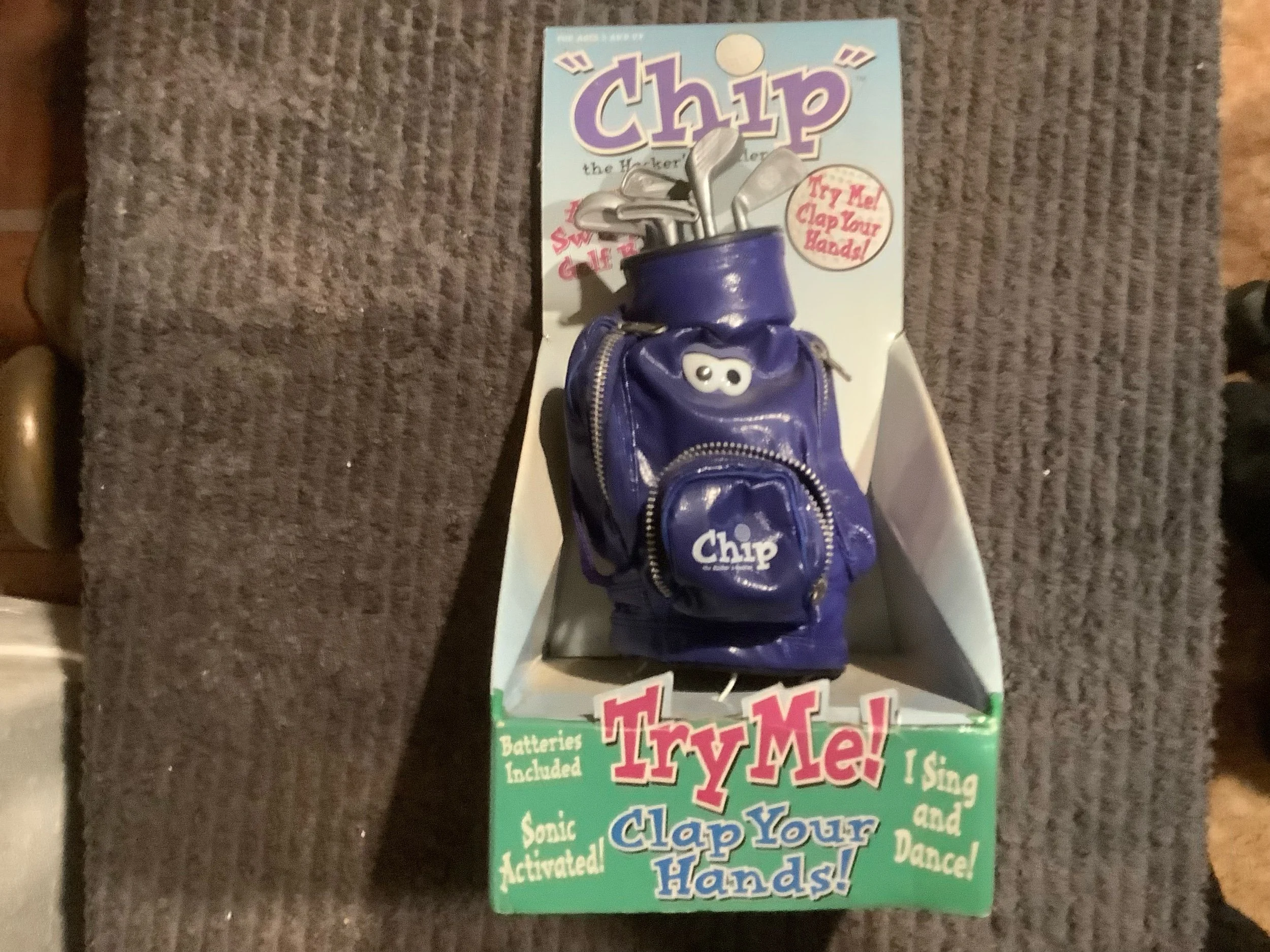 Chip - Talking Golf Bag Toy Unopened 