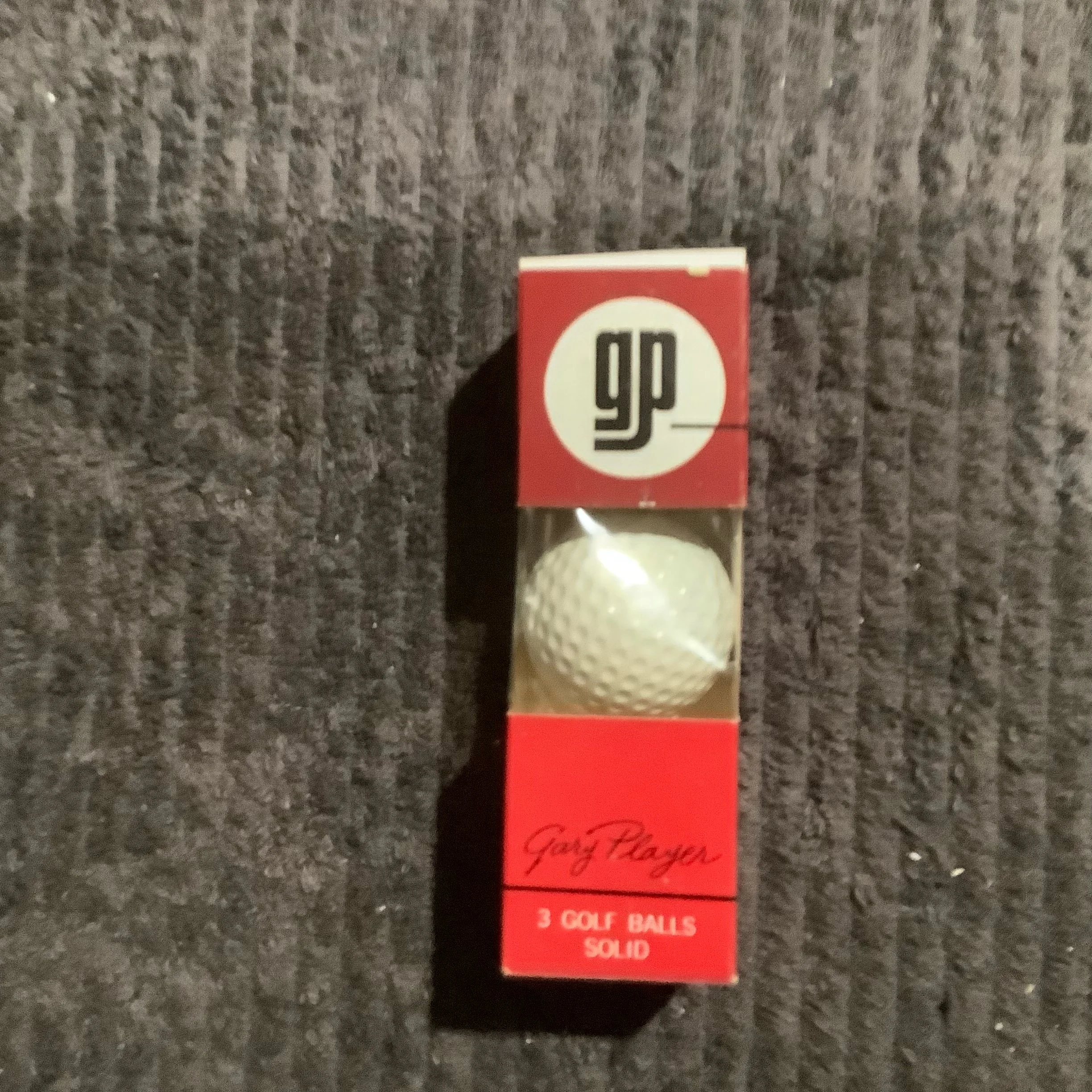 Dunlop Gary Player Autographed Three Ball Sleeve containing 2 Balls