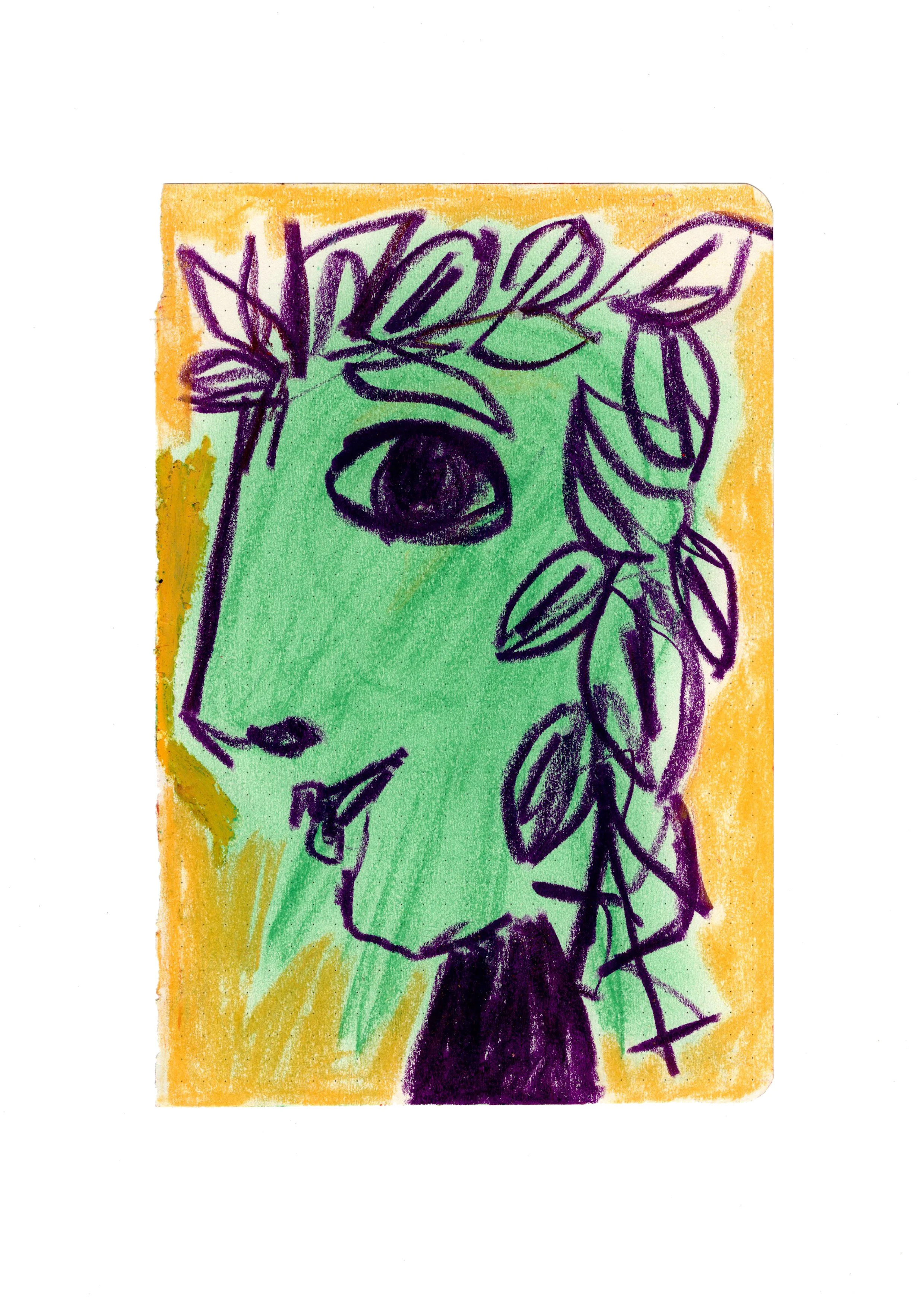 FF-040 Uden titel, u.d. Fedtfarve og farvekridt på papir ca. 20,8 x 14 cm.jpg