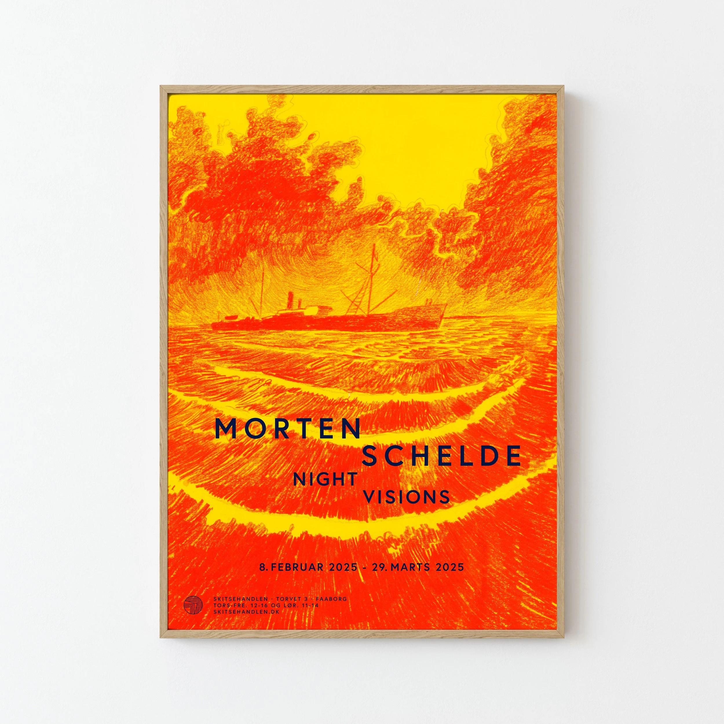 Morten Schelde: Night Visions (udstillingsplakat)
