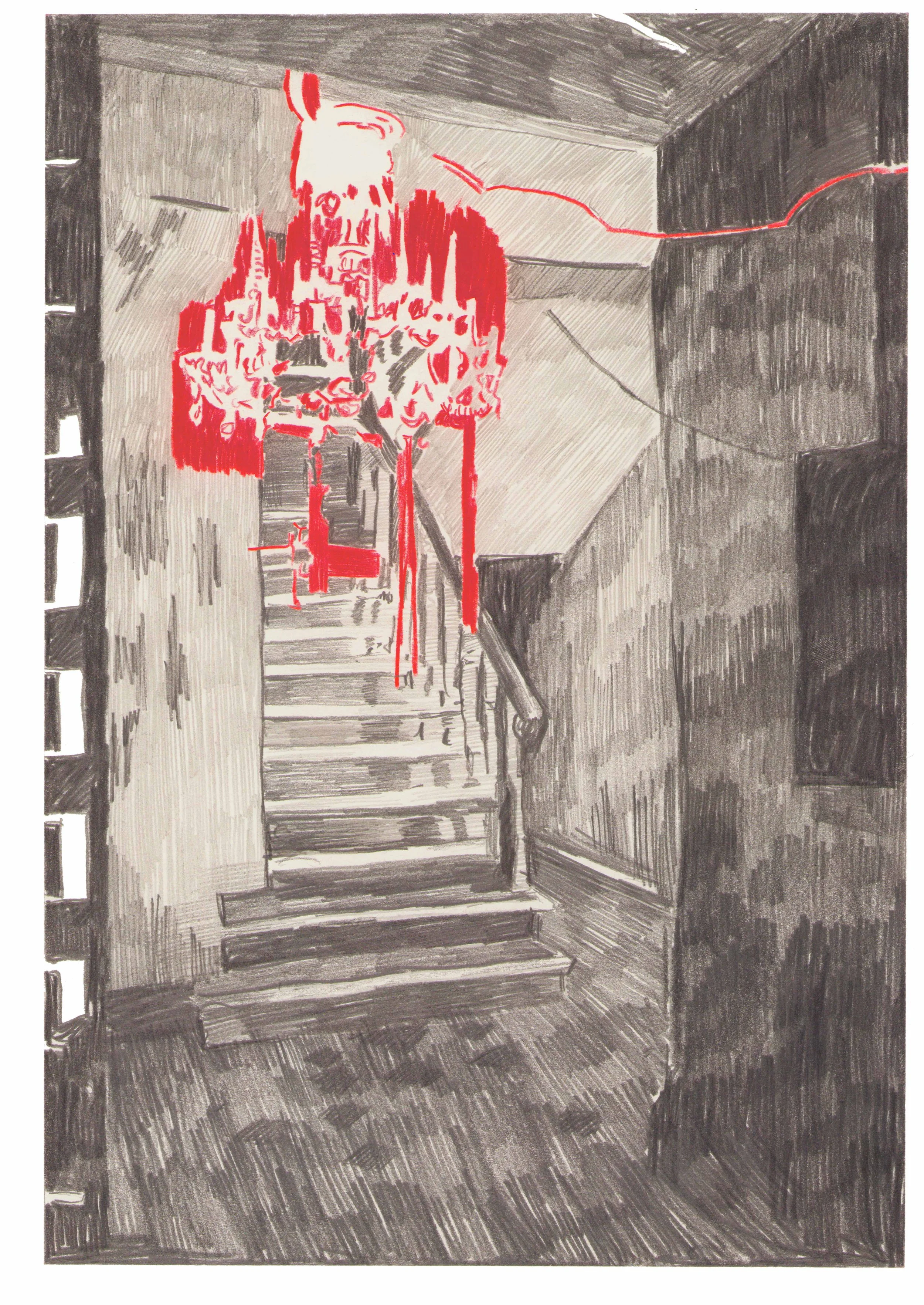 Morten Schelde (trappe) 2009 ca 27 x 19 cm 9500 DKK.jpg