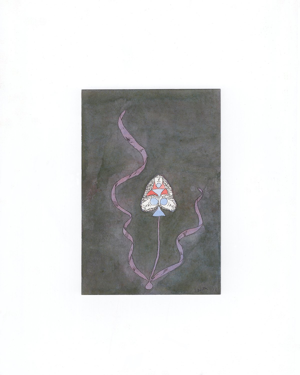 SP-001 Nonne 01, 2026. Akvarel og tusch på papir ca. 14,7 x 10 cm.jpg