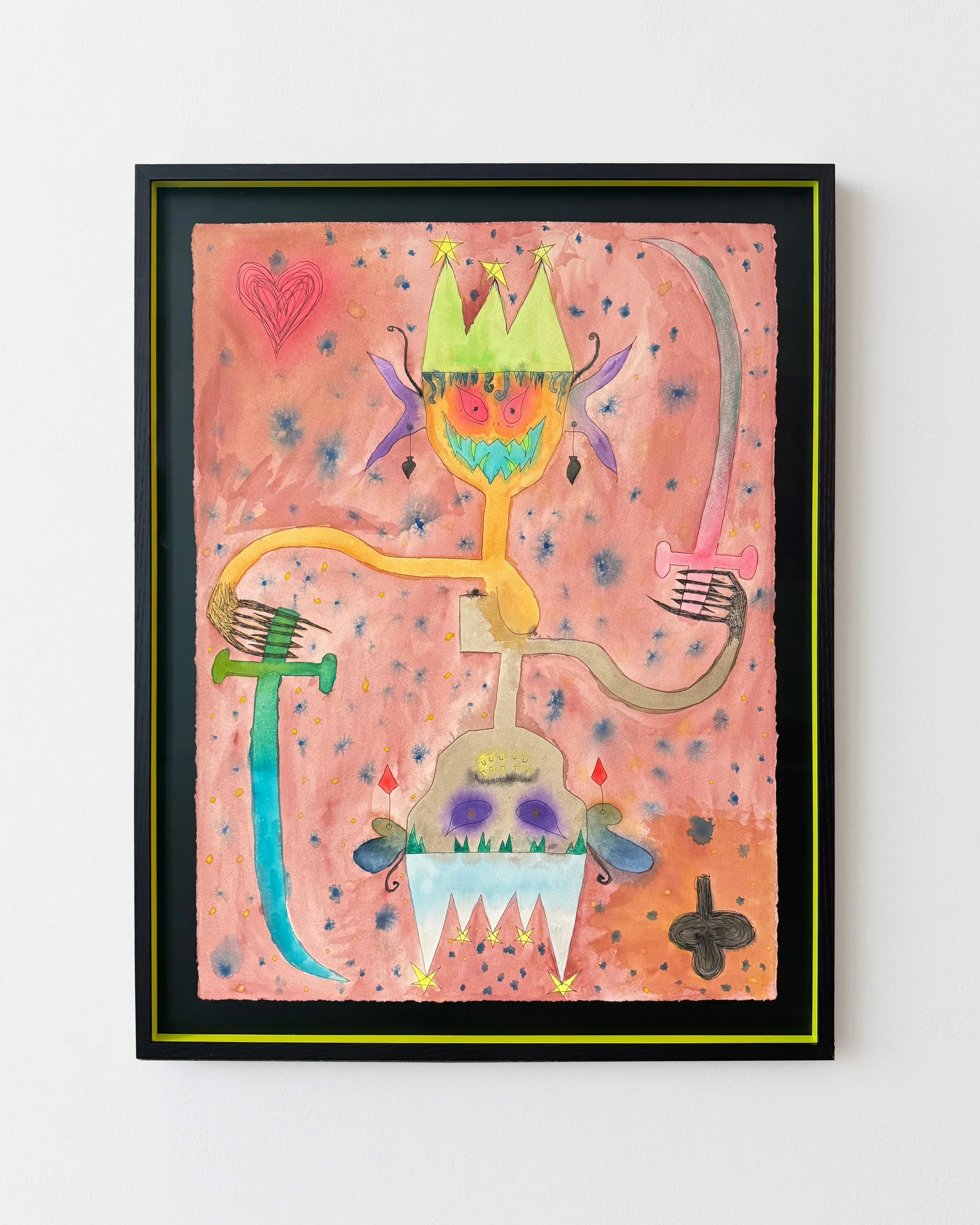 NUK-051, Spillekort2 Akvarel på papir 76 x 57 cm-dfsksl.jpg