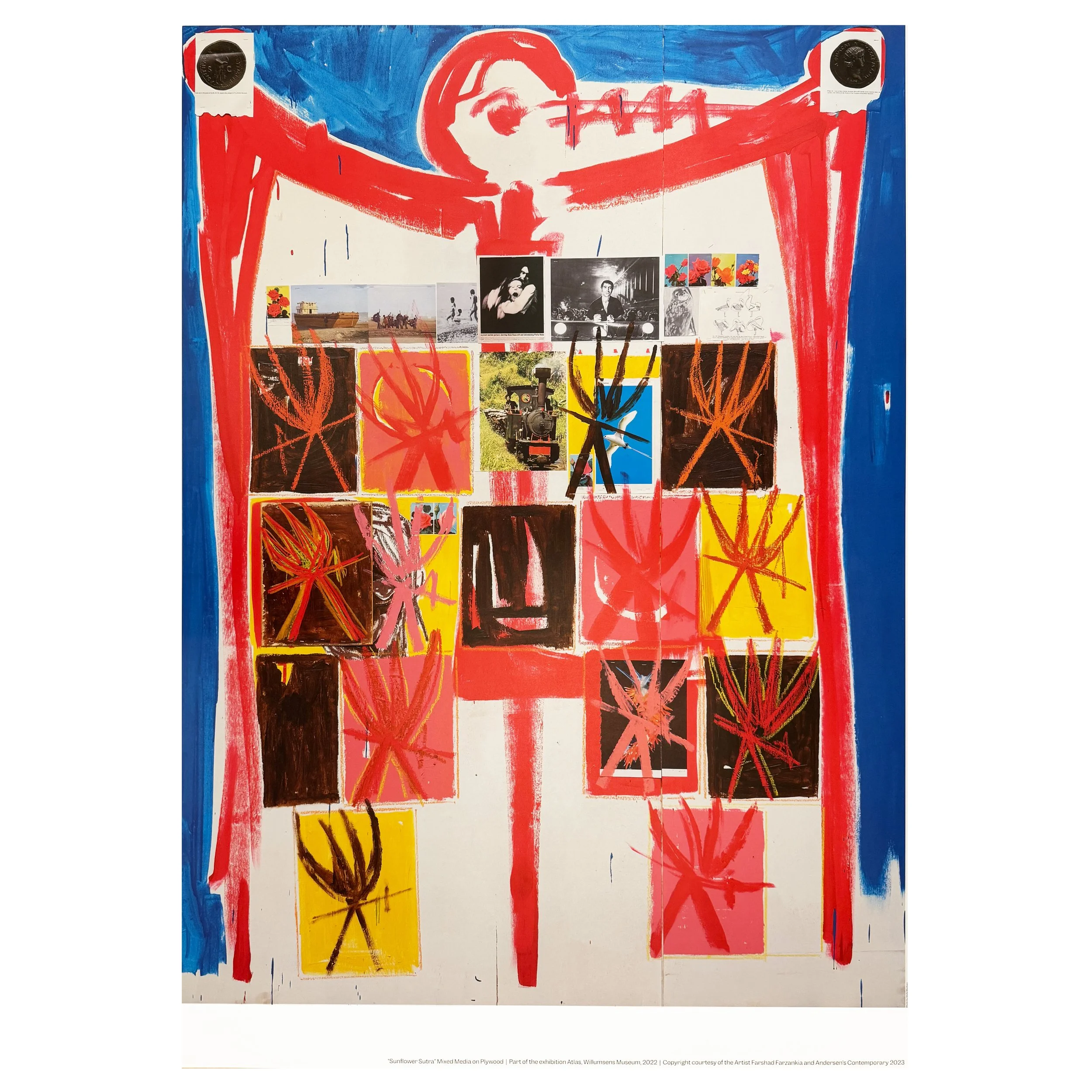 Farshad Farzankia: Sunflower Sutra (Willumsens Museums udstillingsplakat)