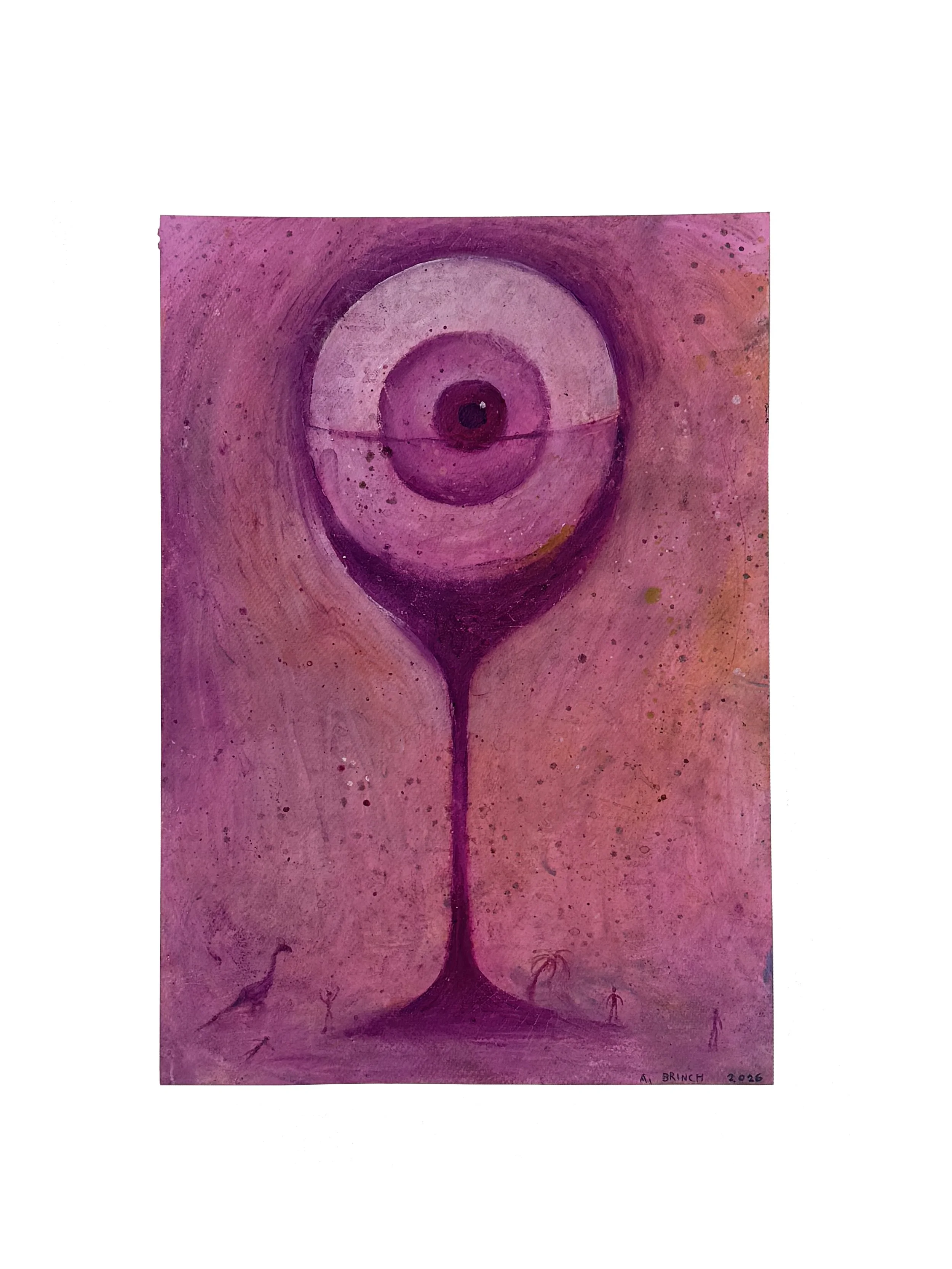 AB-002 Anders_Brinch_Skitsehandlen. Self-portrait no. 4 (Alcohol and alchemy), 2026. Oliemaling og farveblyant på papir ca. 50 x 35,2 cm.jpg