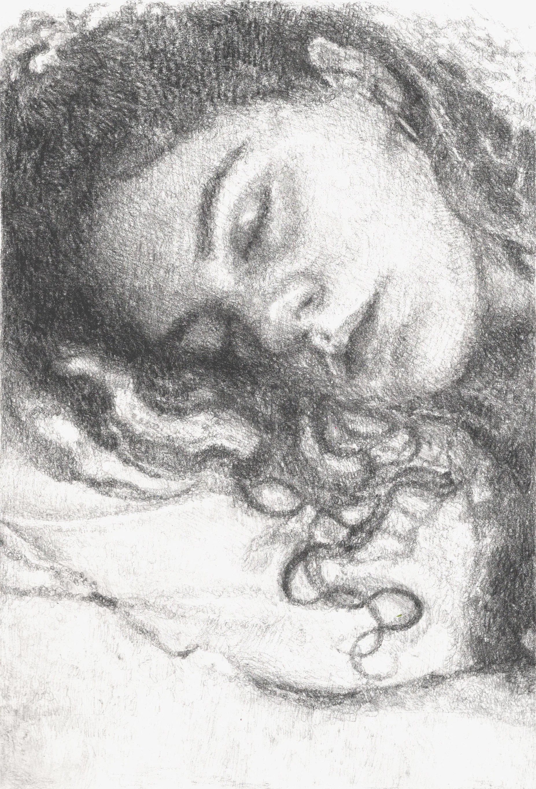 MG-001 Marielle_Göthberg_Skitsehandlen. Själporträtt, februar, 2026. Blyant og kul på papir ca. 27 x 18 cm (tegning) kopier.jpg