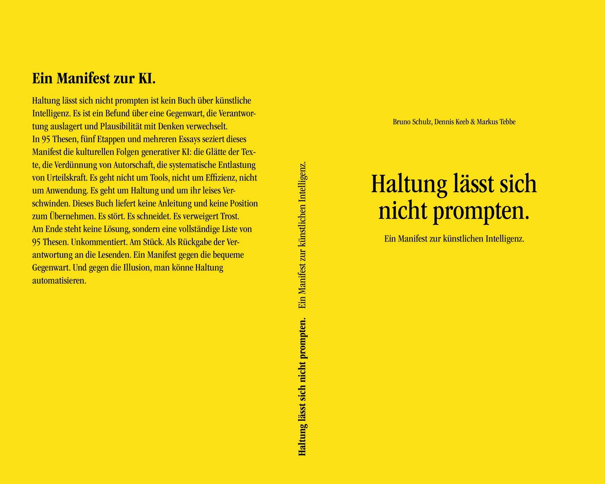 "Haltung lässt sich nicht prompten"
