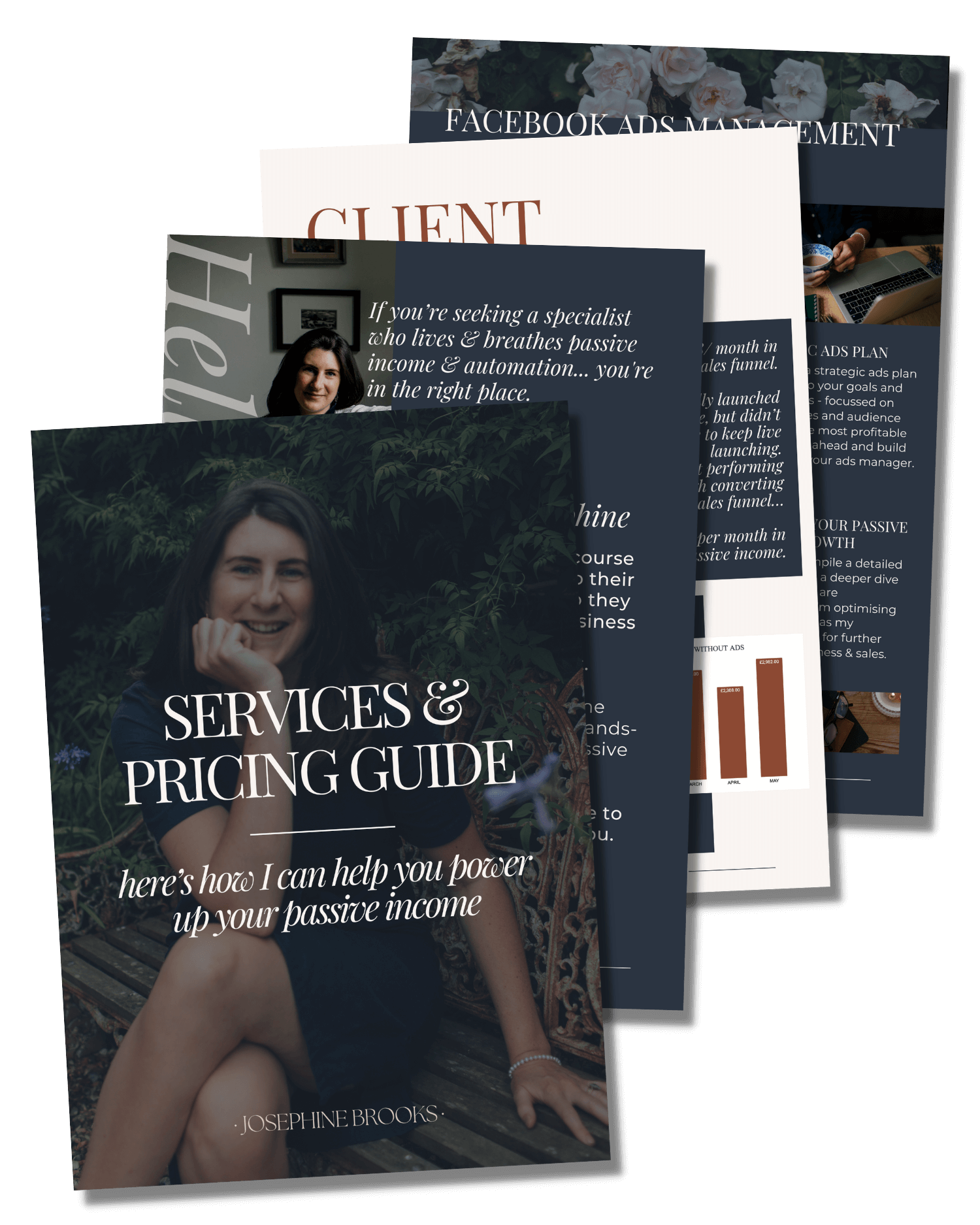 Services & Pricing Guide Mock Up - Josephine Brooks