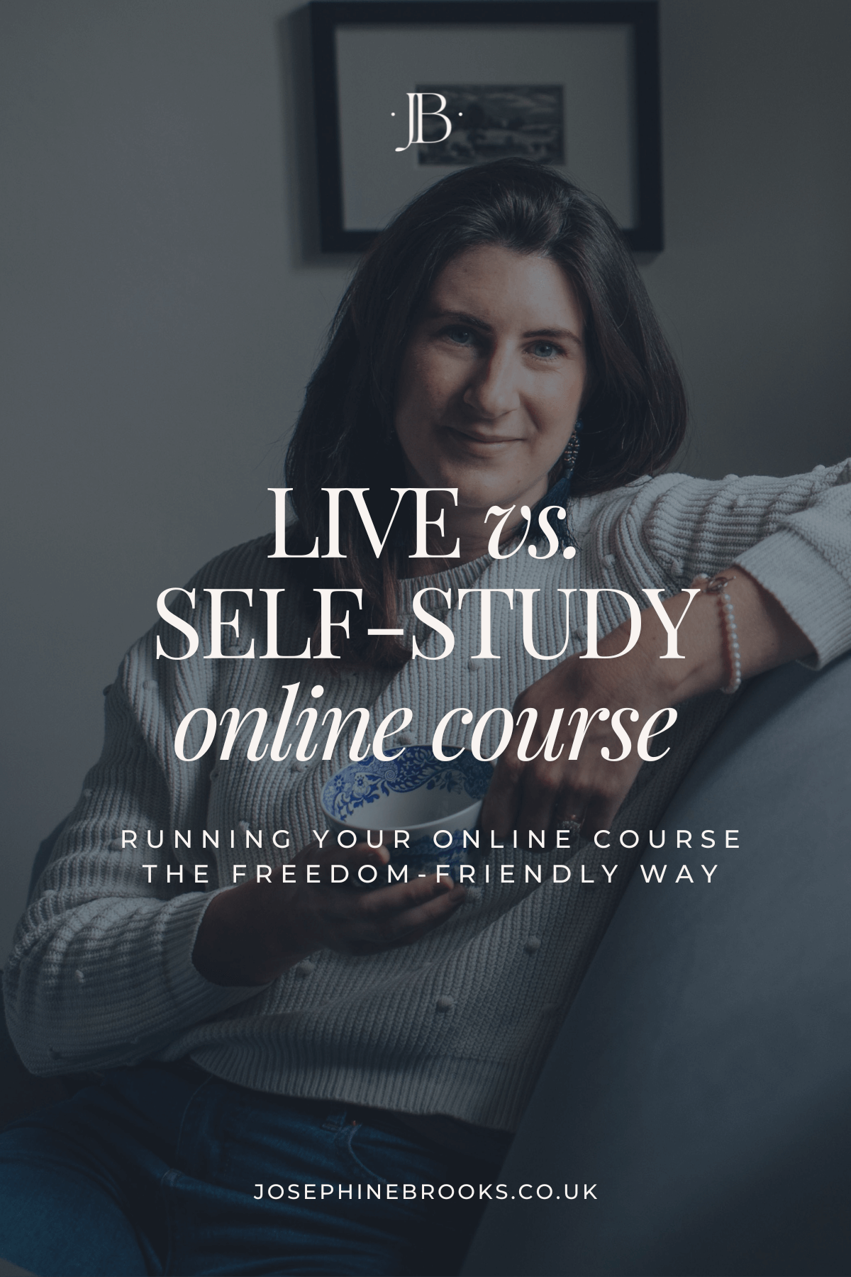 Live Vs. Self Led Online Courses - Here’s The Hybrid Option. Running Your Online Course The Deliciously Freedom-Friendly, Anti-Burnout Way - Josephine Brooks.png