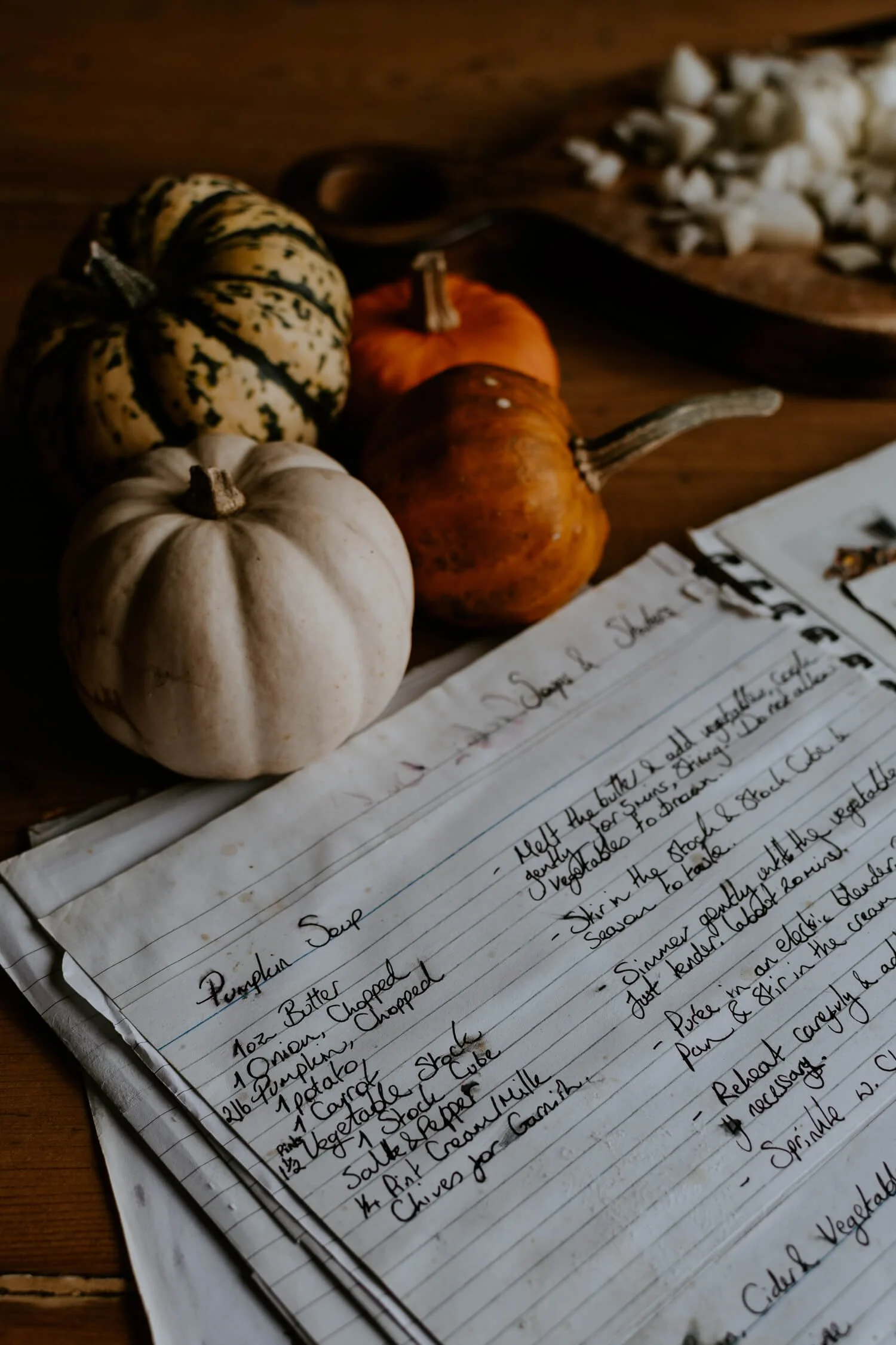 Pumpkin Soup Handwritten Recipe -  Josephine Brooks