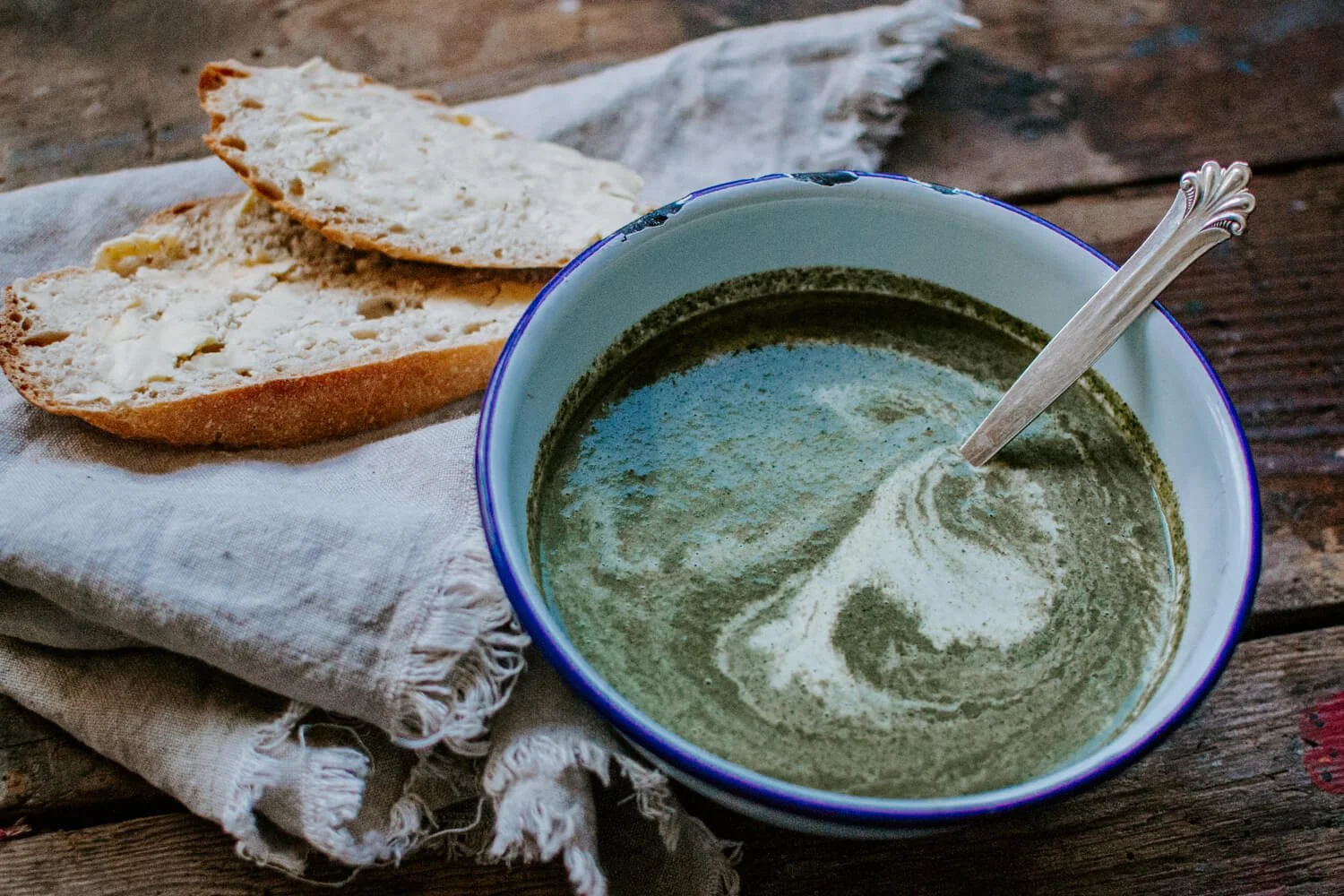 Nettle & Dandelion Soup Recipe - Josephine Brooks