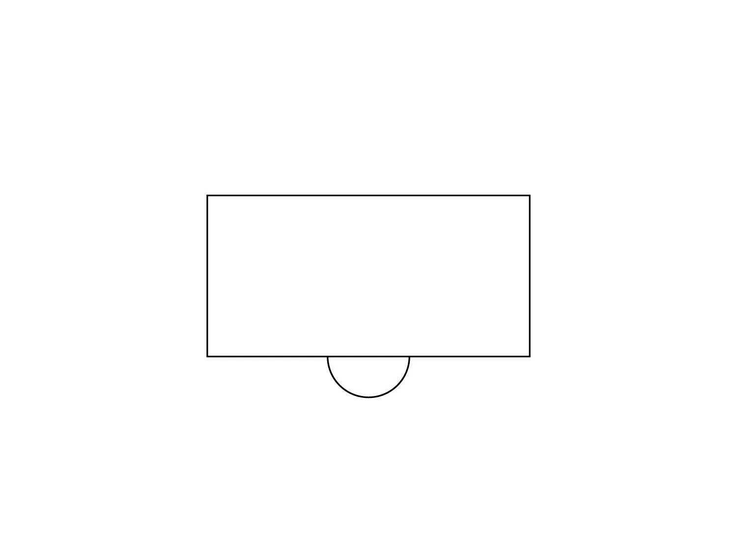 140 x 70 cm — Desk for 1