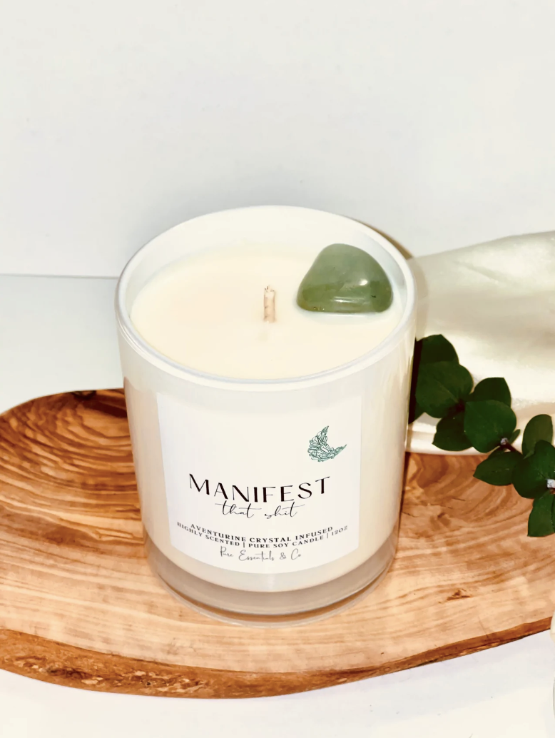 Pure Essentials &amp; Co Crystal Infused Candles &amp; Spray Mist
