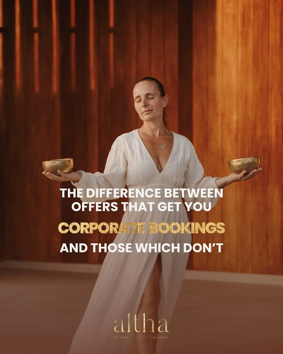 I&rsquo;ve been where you are.

Skilled, certified, passionate about sound healing, but watching other practitioners land the premium clients and corporate contracts while you&rsquo;re still explaining why your services are worth it.

Here&rsquo;s wh