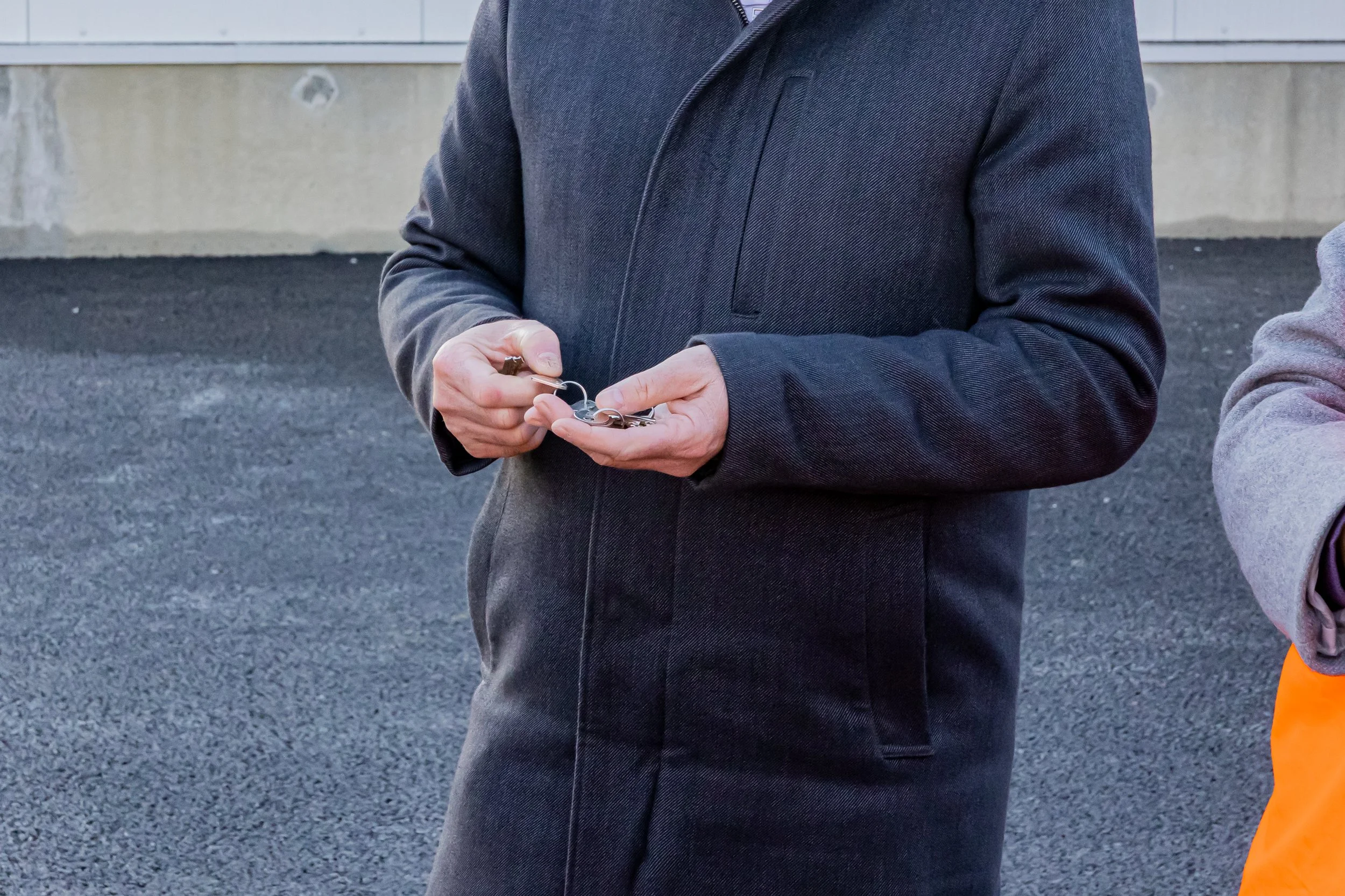 Remise des clés en photo