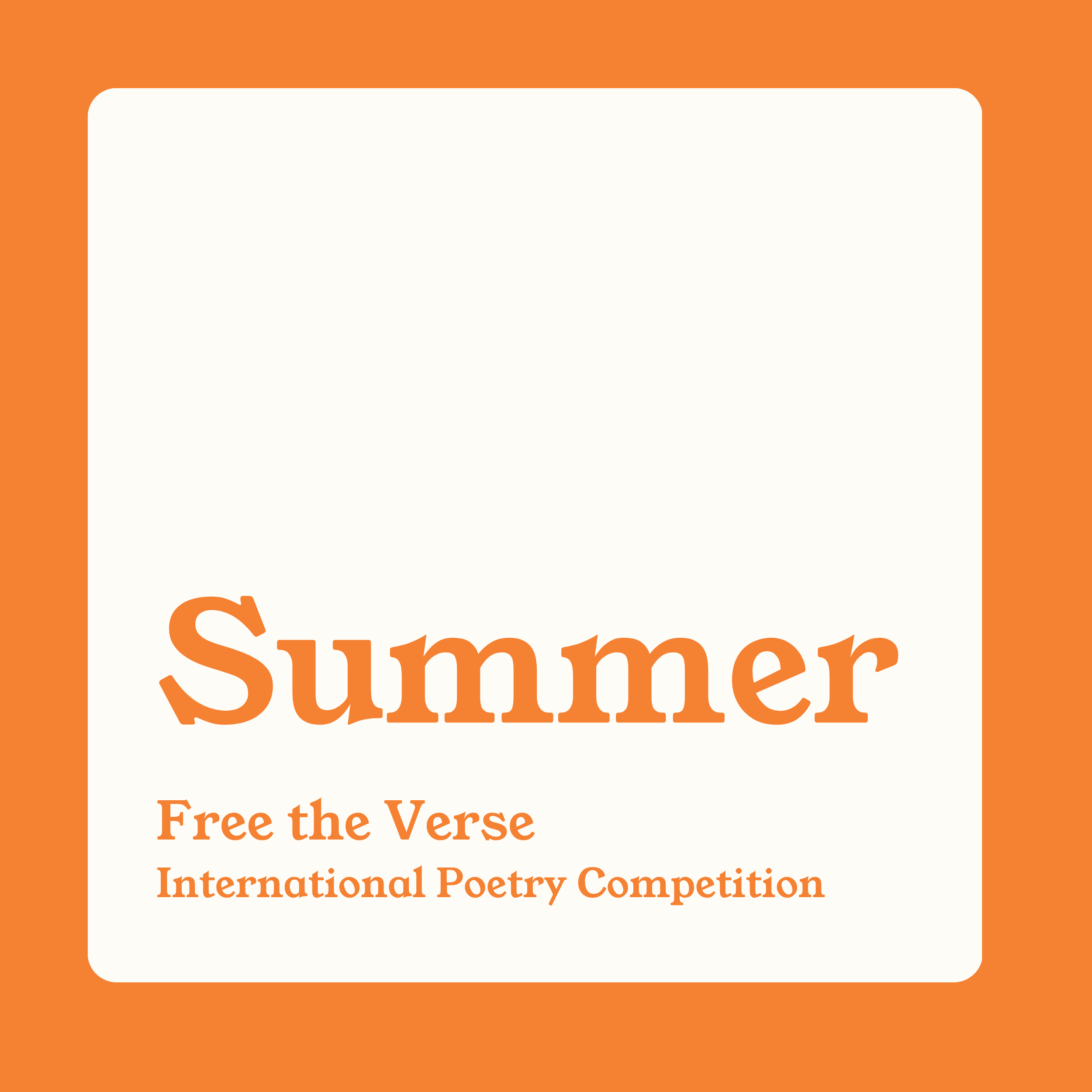 Poetry Competition Entry | Summer 2023