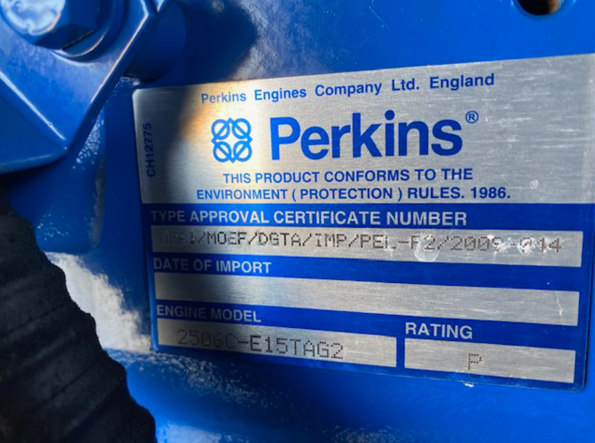 used Perkins diesel generator for sale