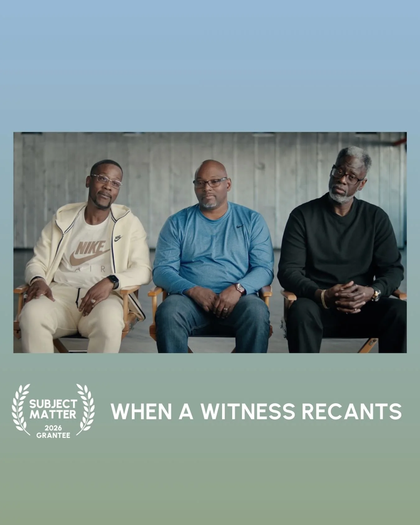 We&rsquo;re headed to @sundanceorg to award our latest grants to WHEN A WITNESS RECANTS and @gideonspromise! 🎬 In 1983, noted author Ta-Nehisi Coates remembers learning that a 14-year old boy was murdered in the corridor of his Baltimore middle scho