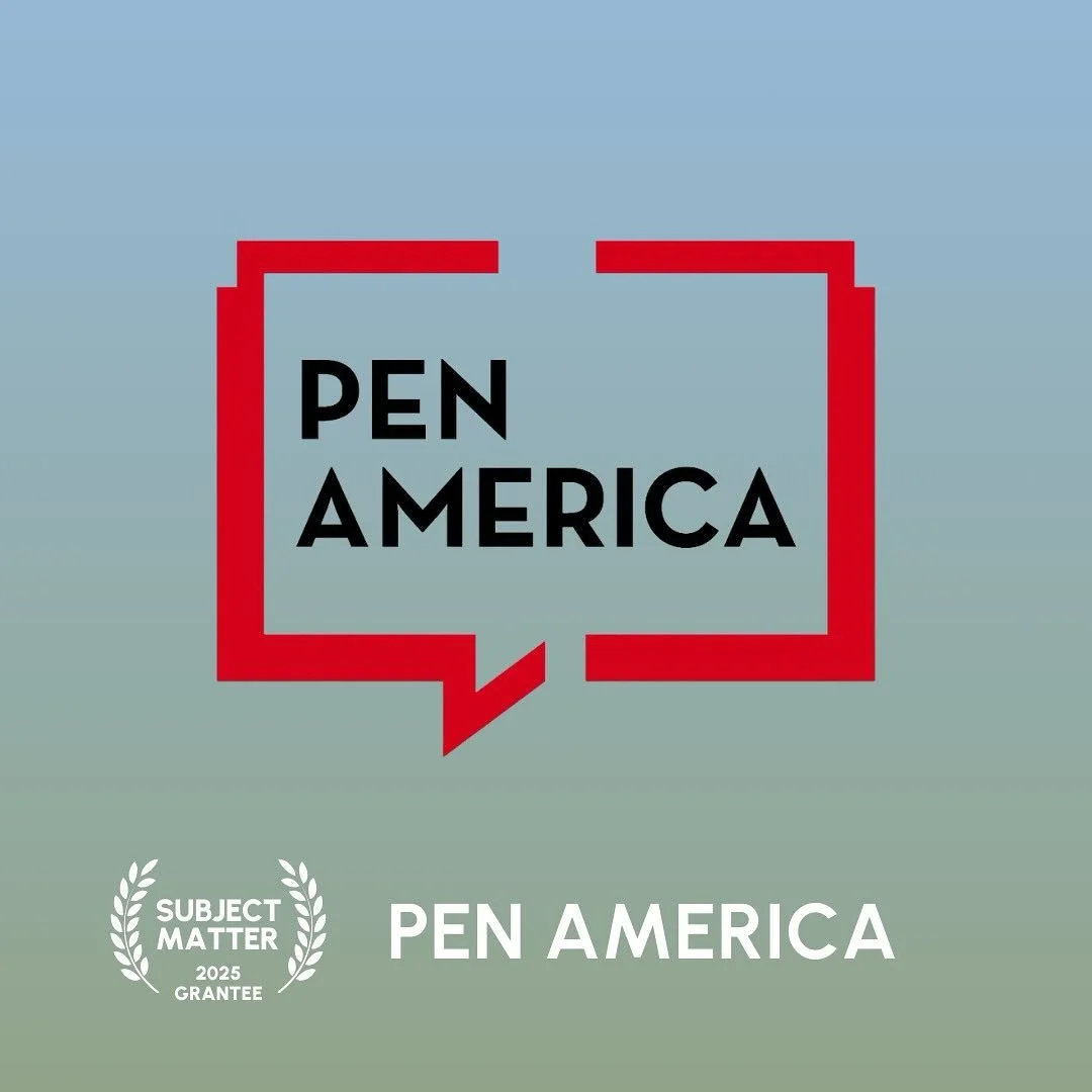 Subject Matter is headed to @sundanceorg Film Festival this week to award our first grants of 2025 to @thelibrariansfilm and @penamerica.   PEN America has documented the rise of book bans and educational gag orders erasing subject matter in public s