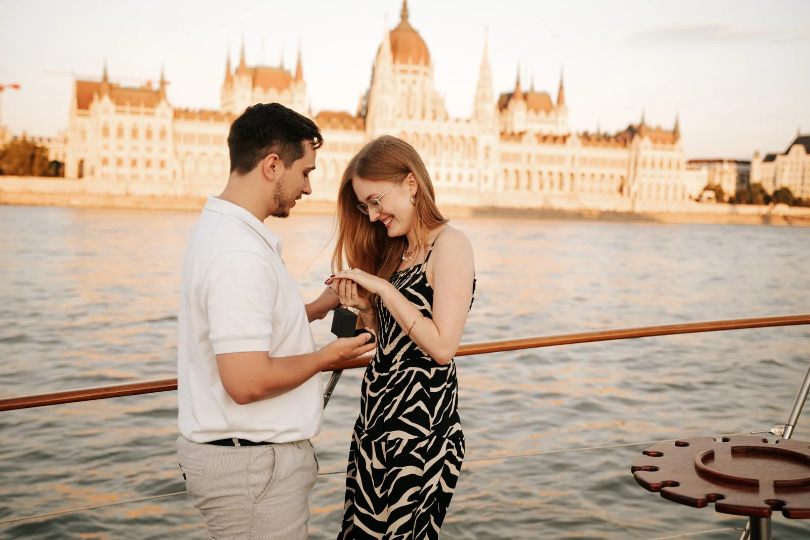 Propose in budapest private cruise proposal