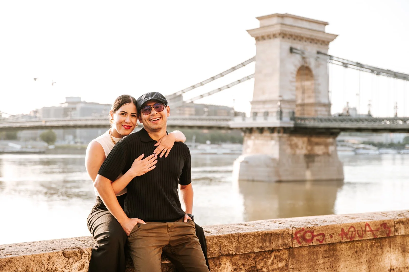 Save the date photoshoot after a surprise romantic marriage proposal 