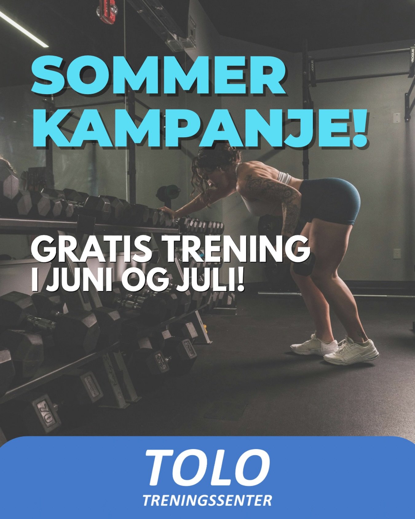 Meld deg inn n&aring; og tren gratis ut juni og hele juli💪🏻🤩

Kampanjen gjelder ved 12 m&aring;neders bindingstid.

F&oslash;rste faktura for medlemskapet sendes 20.07.26 og gjelder for august m&aring;ned.

#tolotreningssenter #klepp #gym #helse #