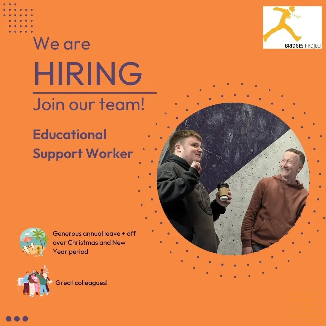 🚨 Deadline extended for applying for our Educational Support Worker job!

📅 New deadline: 27 October 

ℹ️ For more info and to apply, check out one of the links in our bio 😊

#Recruiting #Hiring #RewardingJobs #CharityJobs